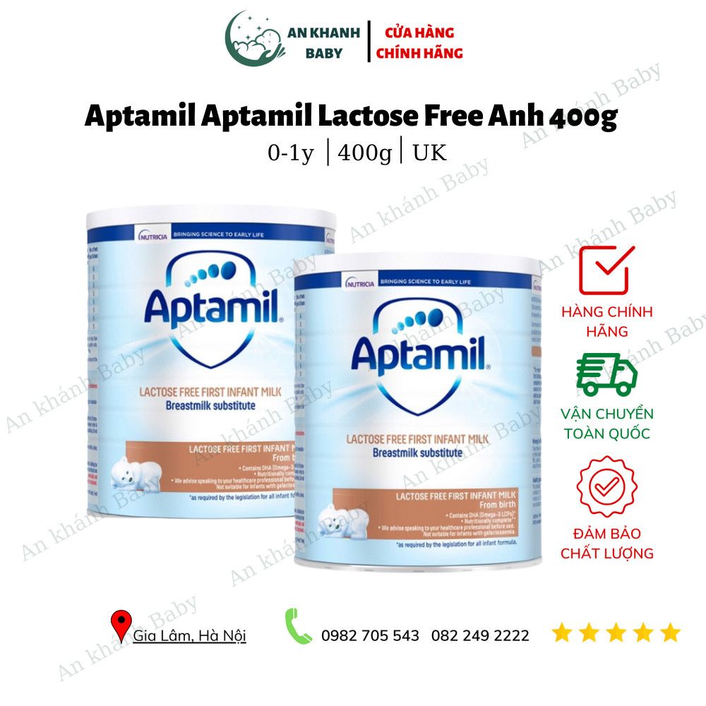 Sữa bột Aptamil lactose free 400g UK
