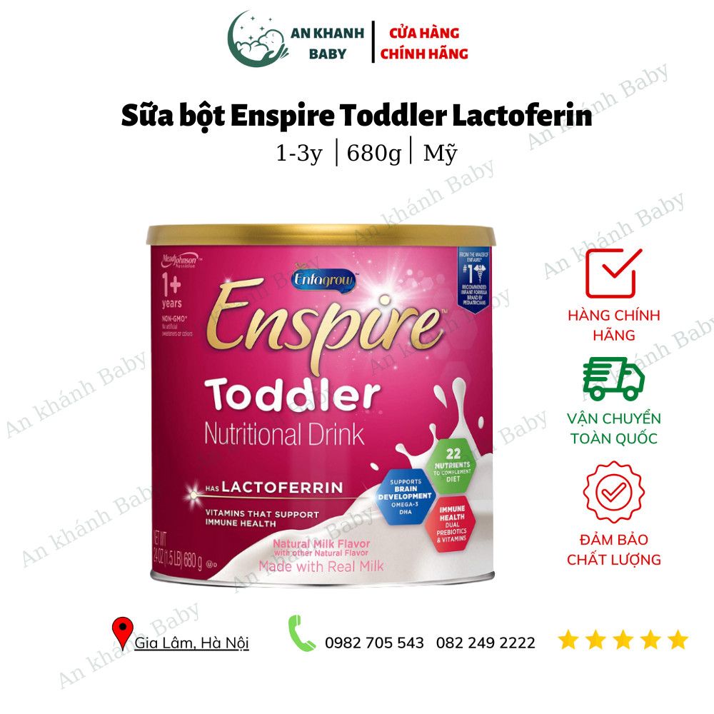 Sữa Enspire Hồng 680gr cho bé từ 1-3 tuổi