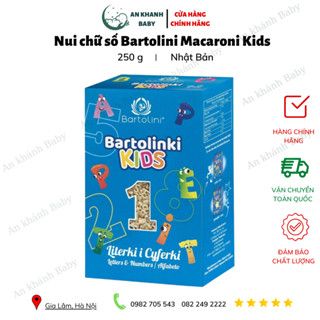 Nui chữ số Bartolini Macaroni Kids, hộp 250g