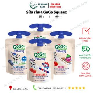 Sữa chua túi GOGO SQUEEZ 85g cho bé từ 6m+