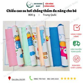 Chiếu cao su hơi chống thấm đa năng cho bé (KT: 60x90cm)