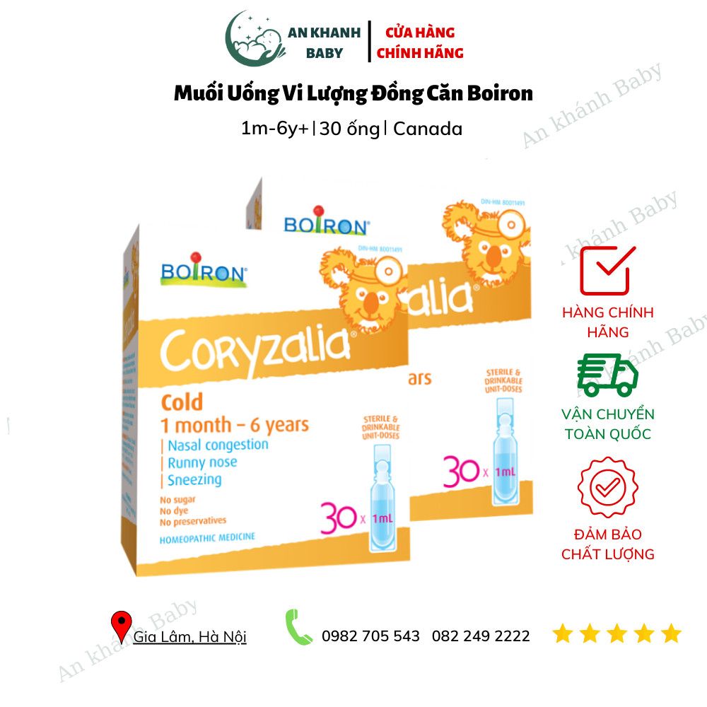 Muối Vi Lượng Coryzalia Boiron Canada Chính Hãng - 30 ống