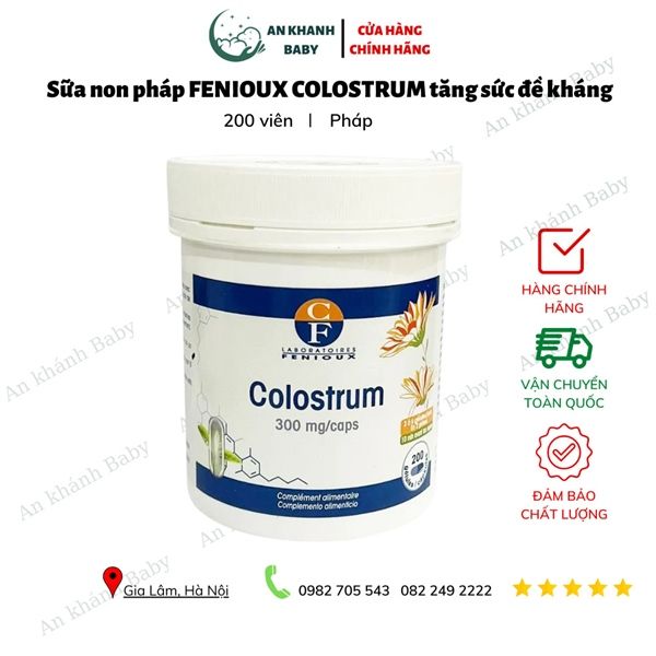 Sữa Non Pháp Fenioux Colostrum 200 Viên