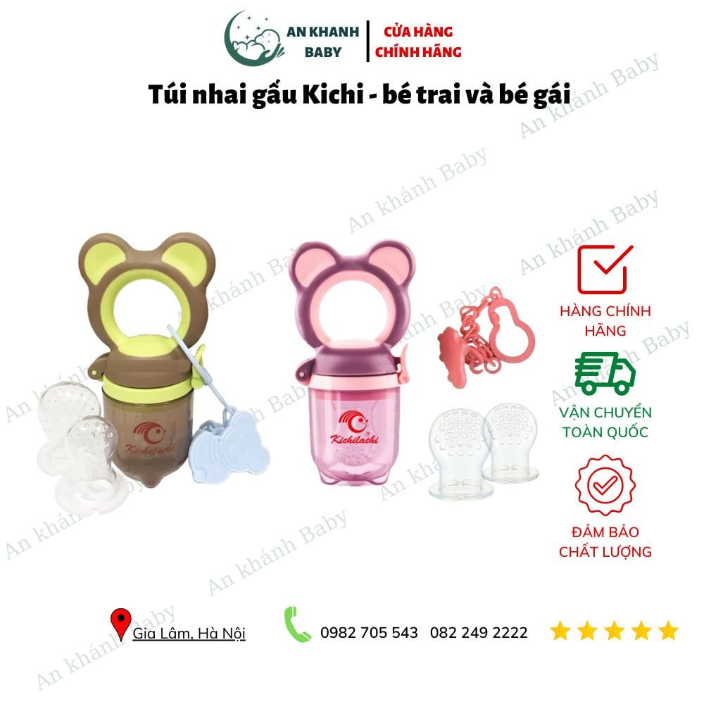 Túi nhai ăn dặm Gấu Kichi