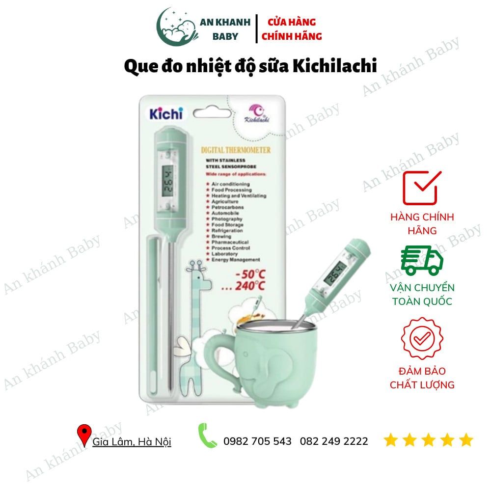 Que đo nhiệt độ sữa Kichilachi