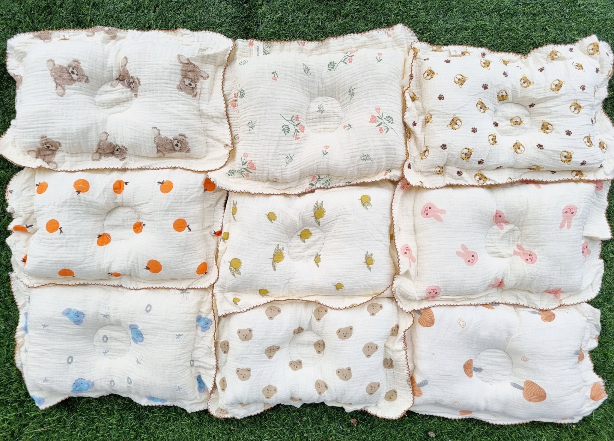 Gối bông lõm Muslin