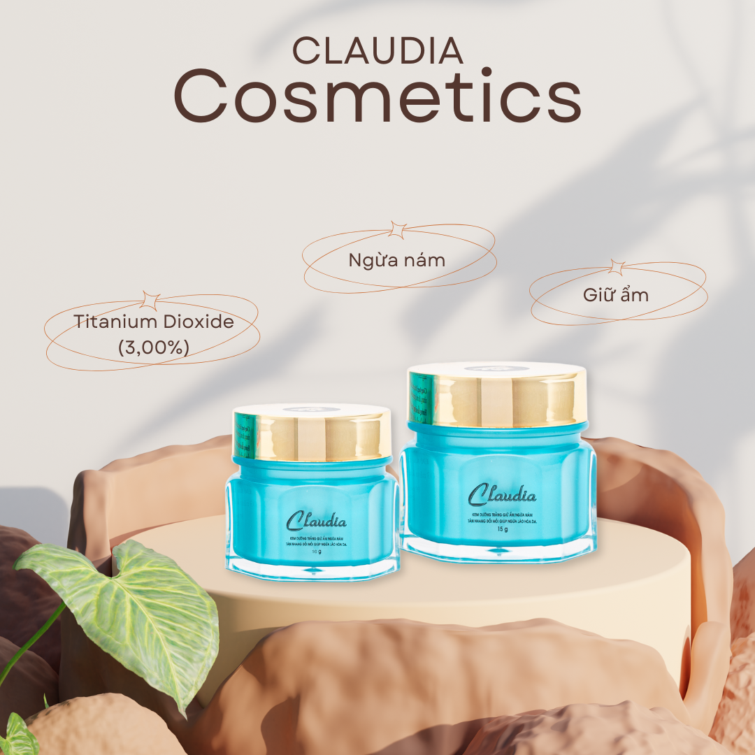 KEM DƯỠNG TRẮNG, GIỮ ẨM, NGỪA NÁM, NGỪA LÃO HÕA CLAUDIA