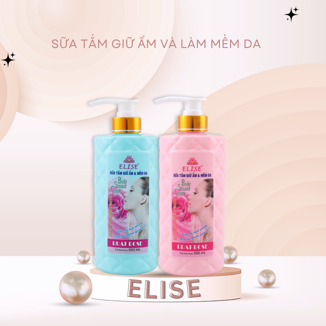 SỮA TẮM GIỮ ẨM, GIÚP DA MỀM MỊN, SĂN CHẮC ELISE