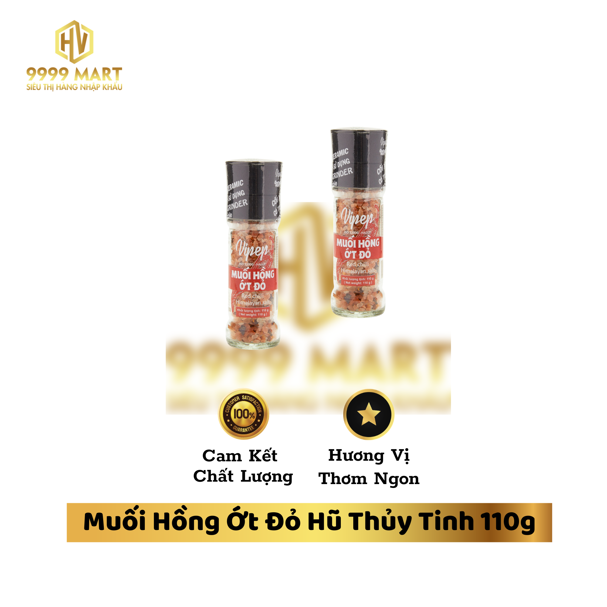 Muối Hồng Ớt Đỏ Hũ Thủy Tinh 110g