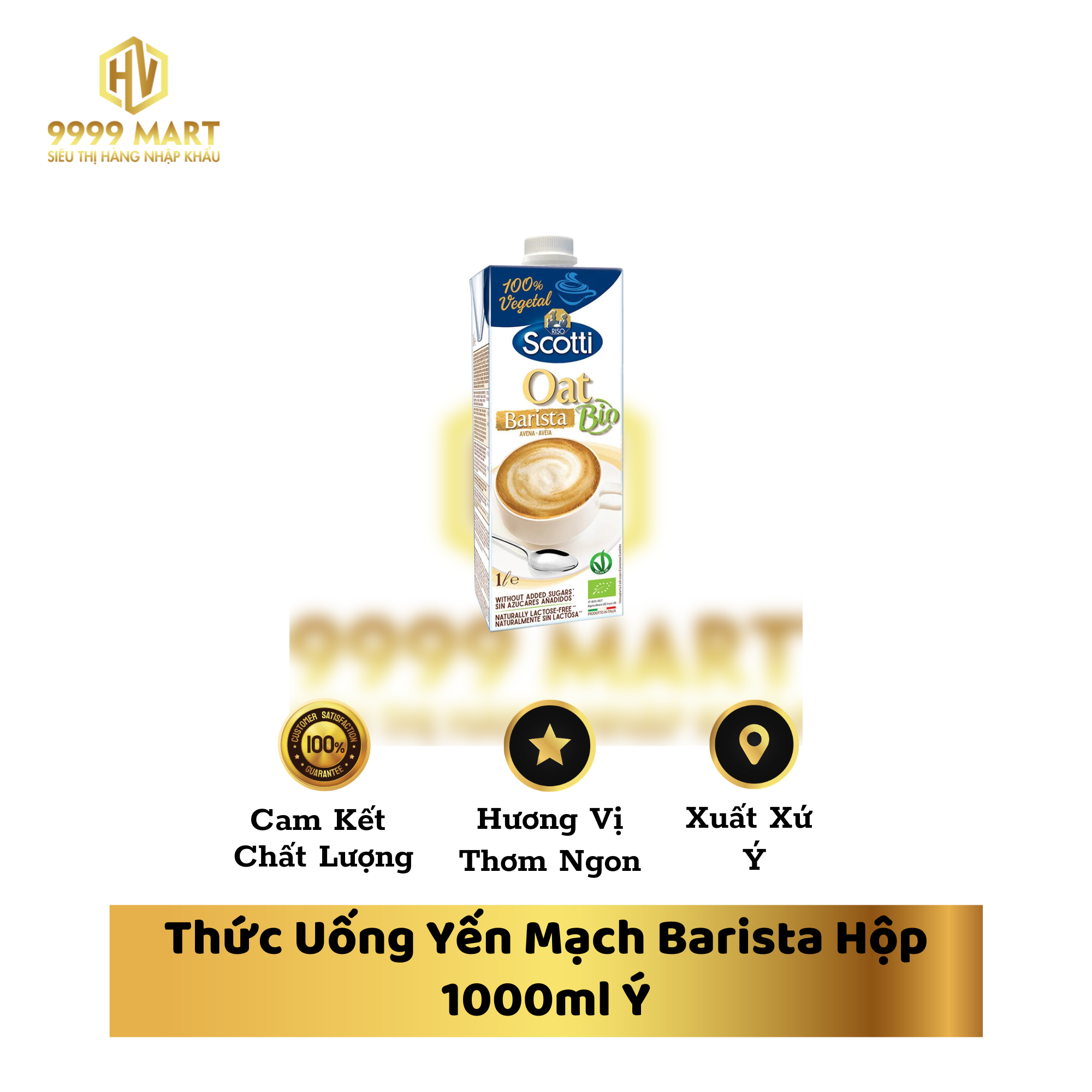 Thức Uống Yến Mạch Barista Hộp 1000ml Ý