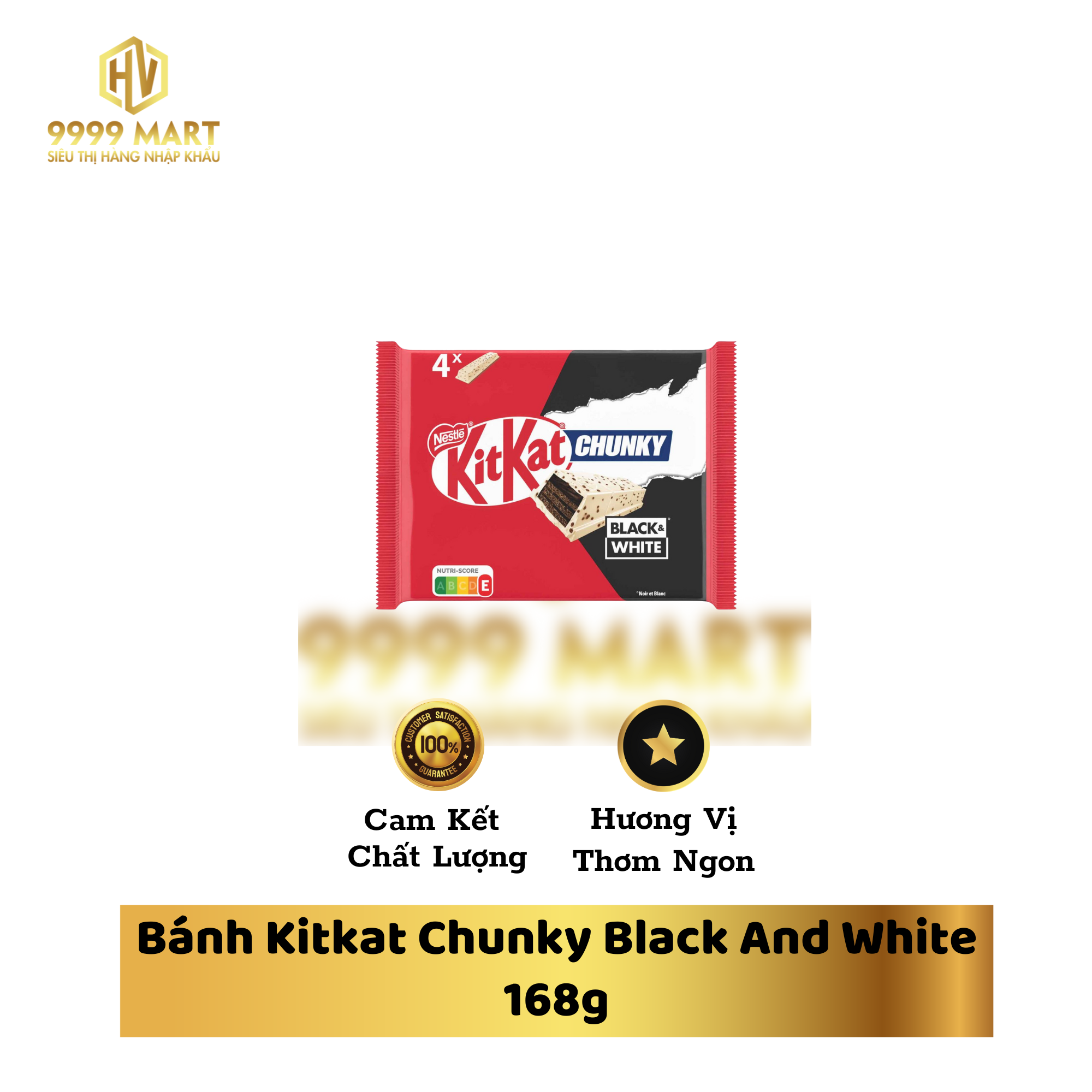Bánh Kitkat Chunky Black And White 168g