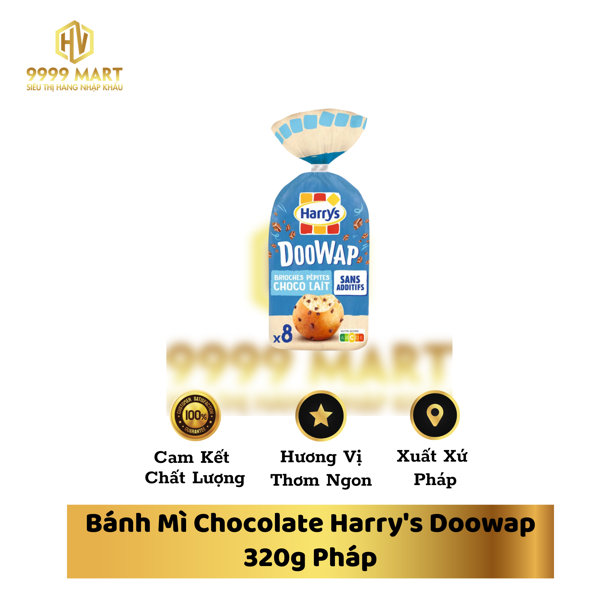 Bánh Mì Chocolate Harry's Doowap 320g Pháp