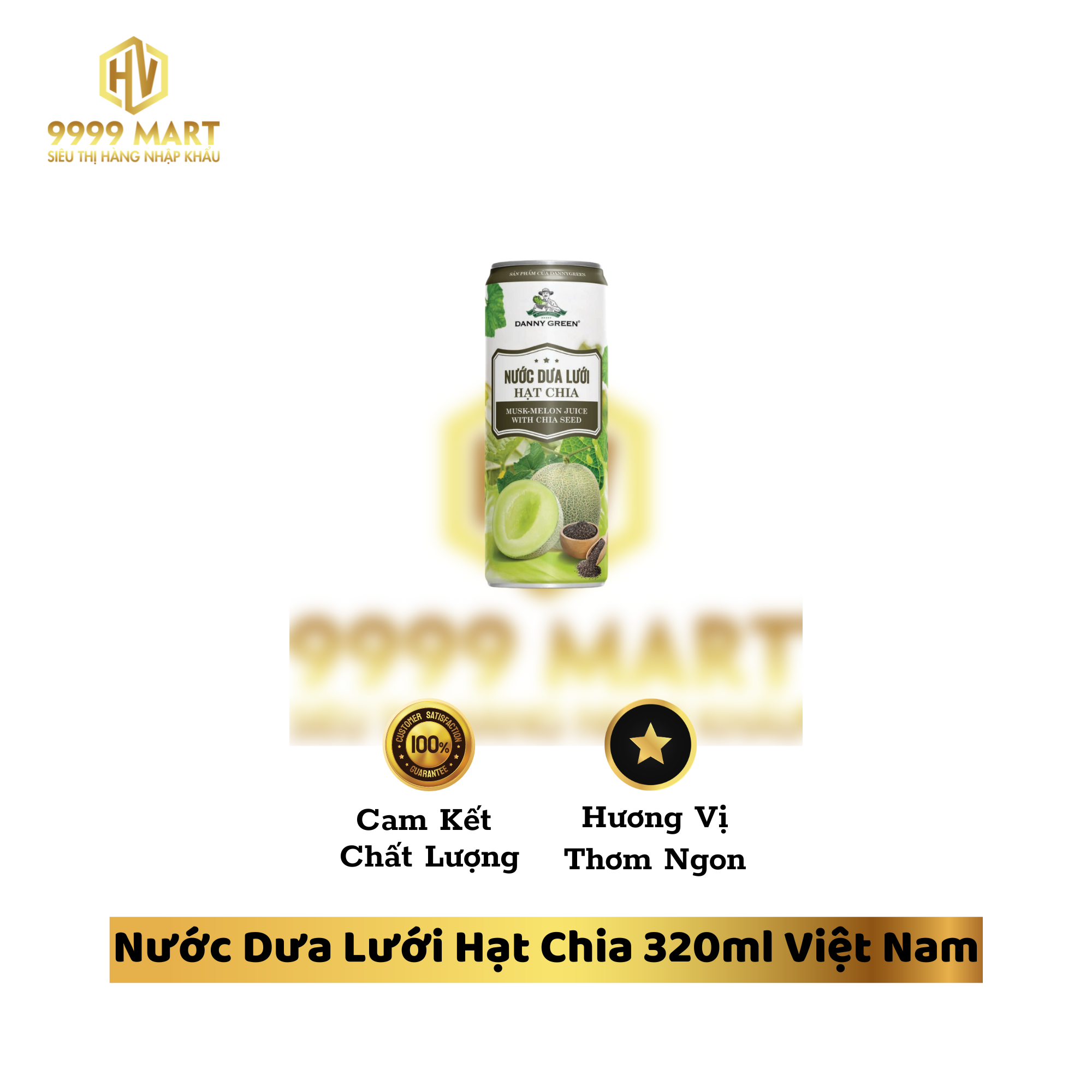 Nước Dưa Lưới Hạt Chia 320ml Việt Nam