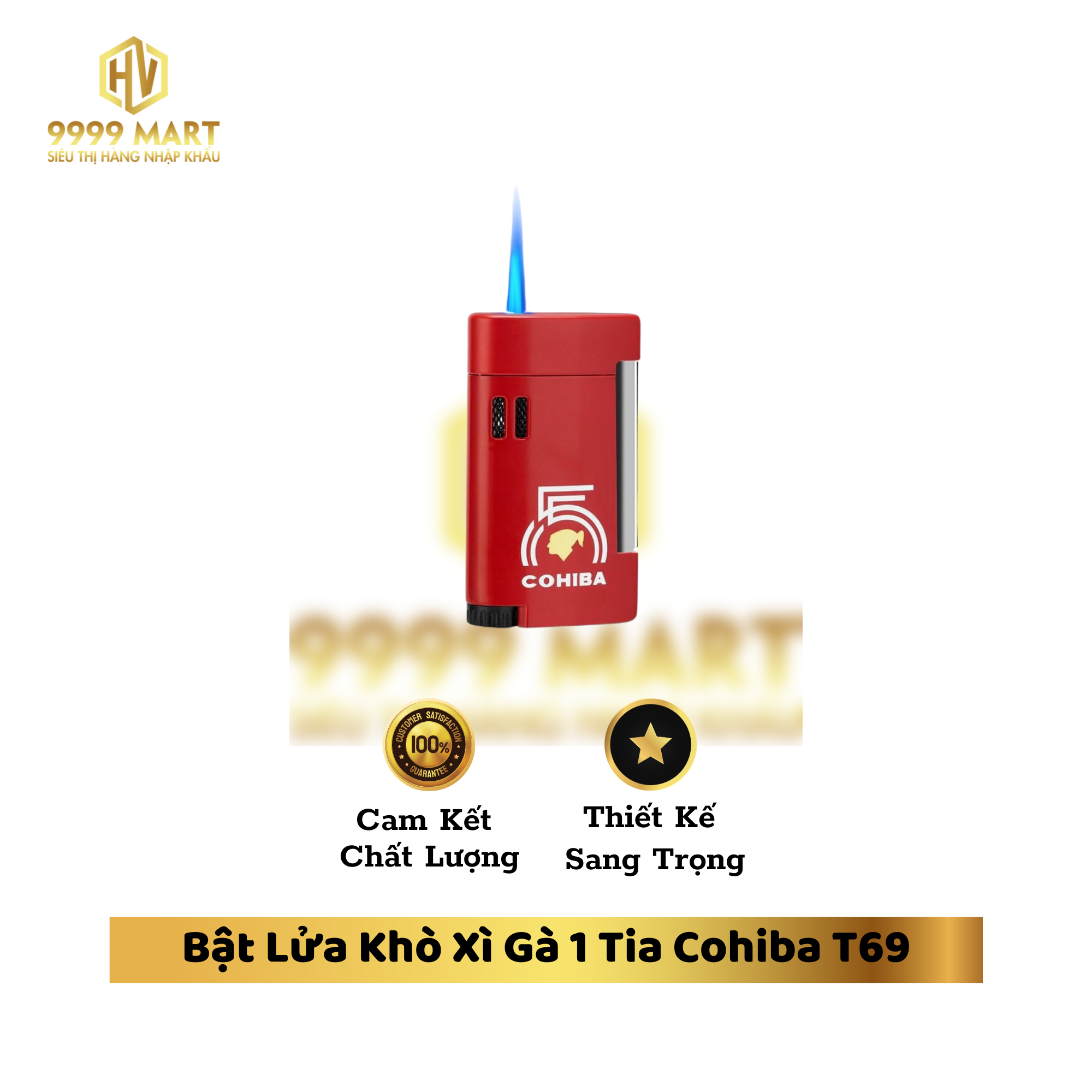Bật Lửa Khò Xì Gà 1 Tia Cohiba T69
