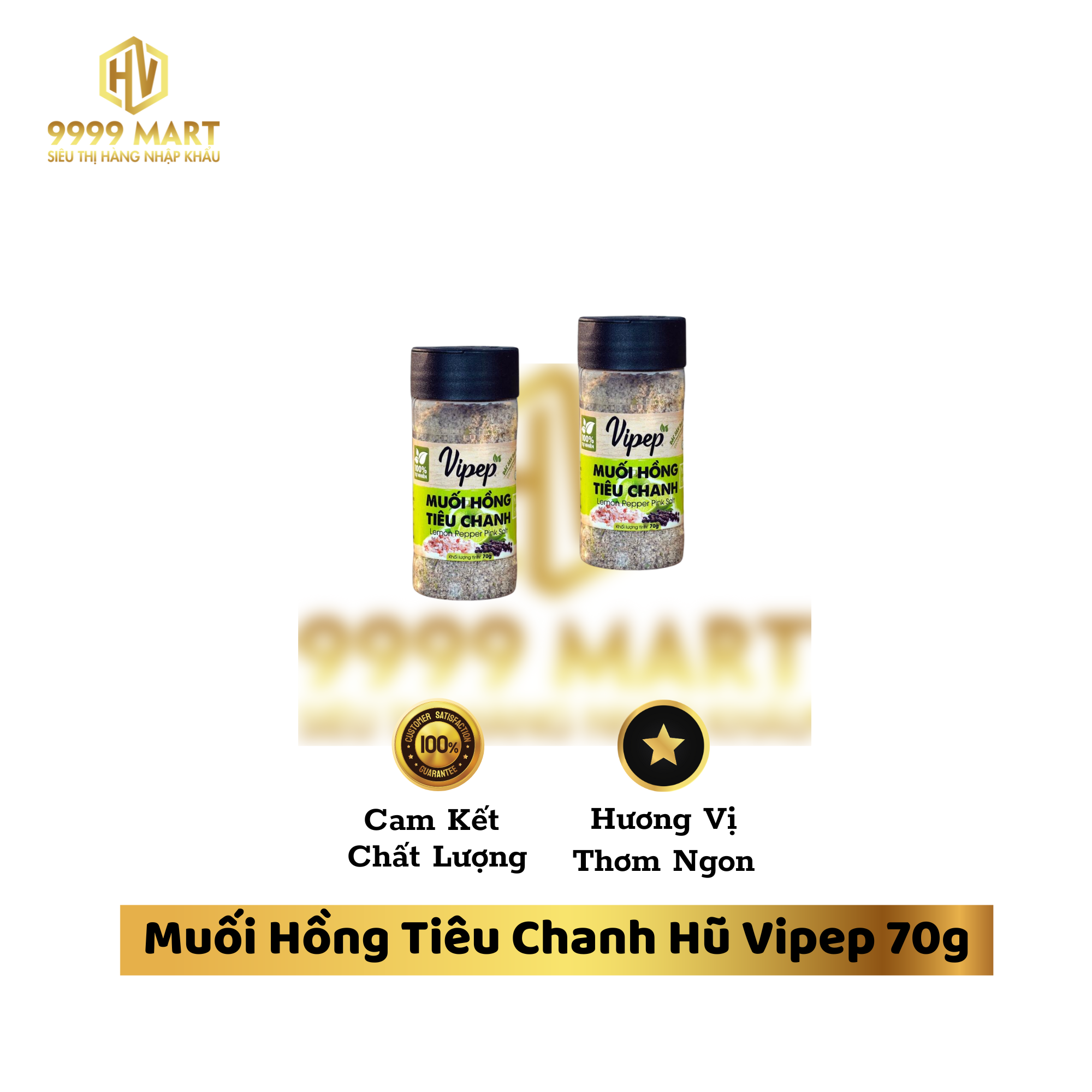 Muối Hồng Tiêu Chanh Hũ Vipep 70g