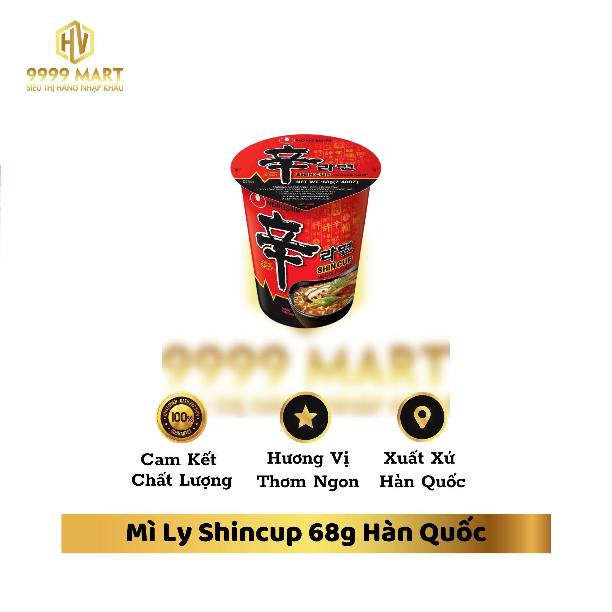 Mì Ly Shincup 68g Hàn Quốc