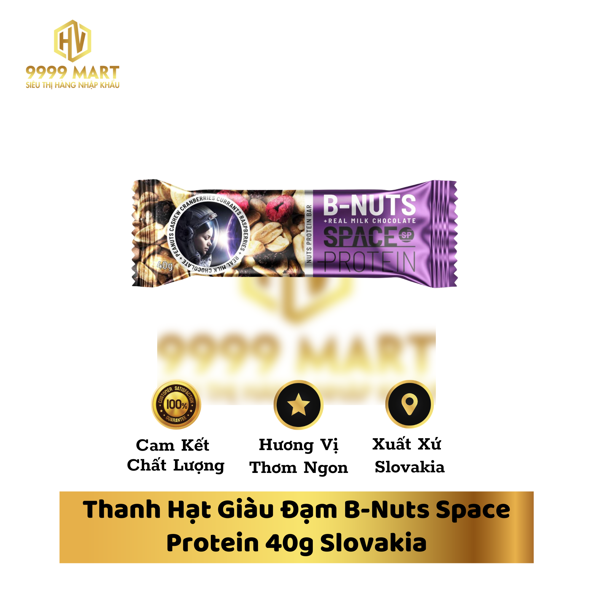 Thanh Hạt Giàu Đạm B-Nuts Space Protein 40g Slovakia