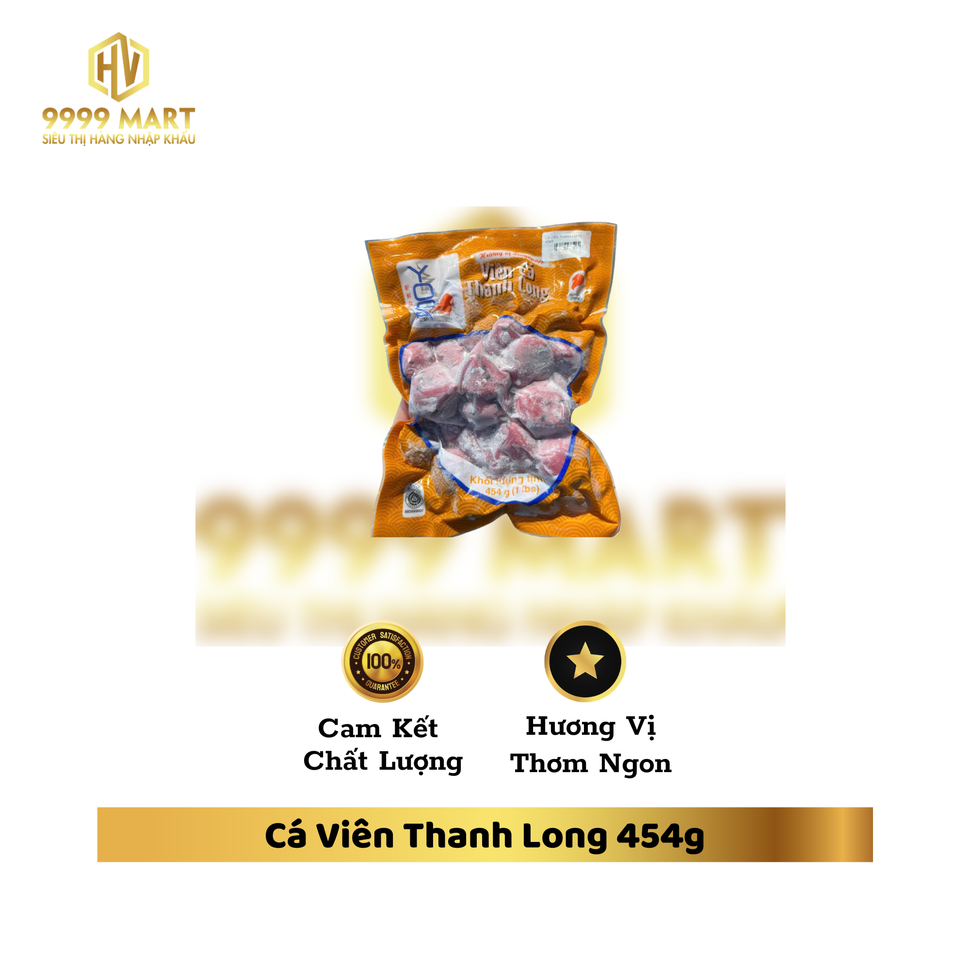 Cá Viên Thanh Long 454g