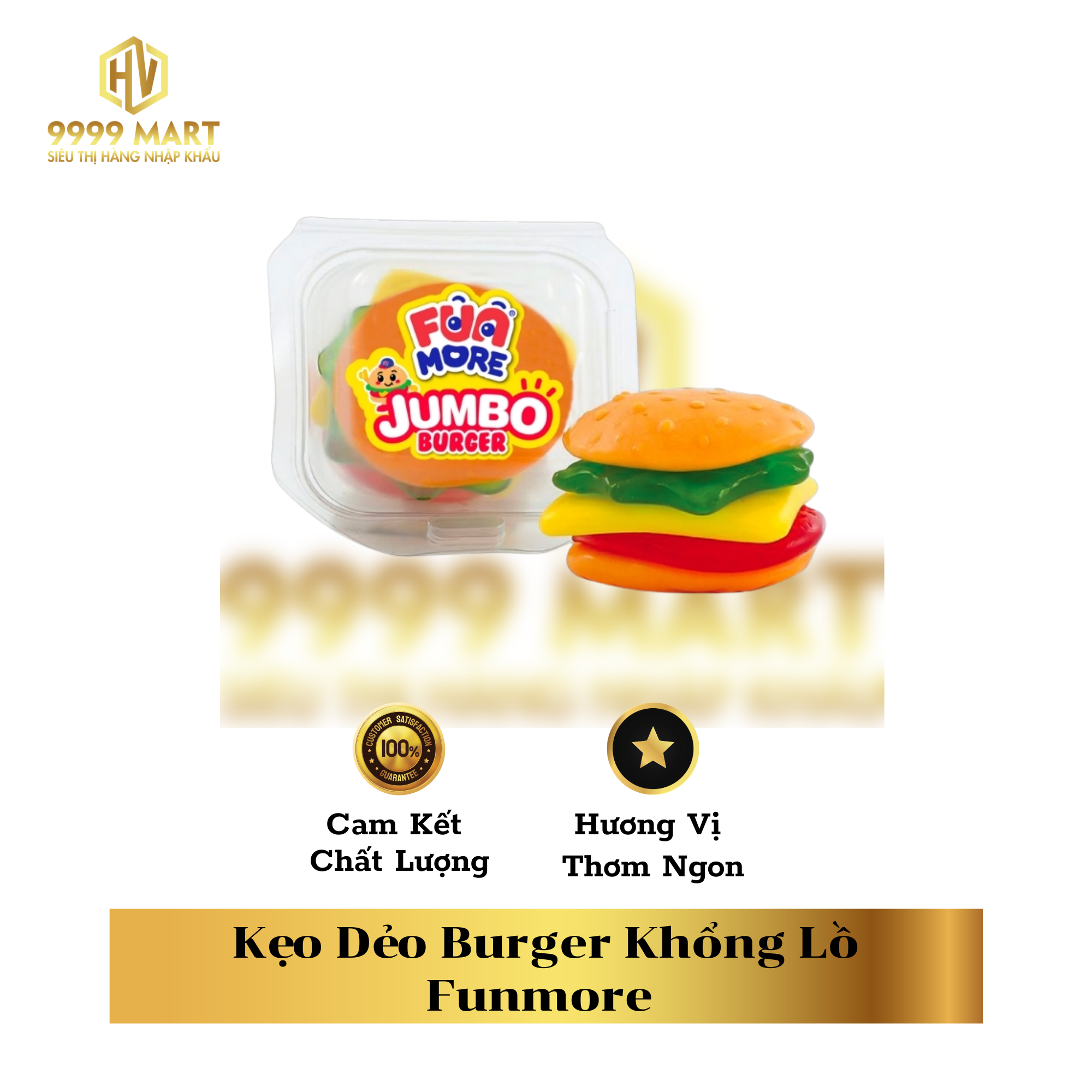Kẹo Dẻo Burger Khổng Lồ Funmore