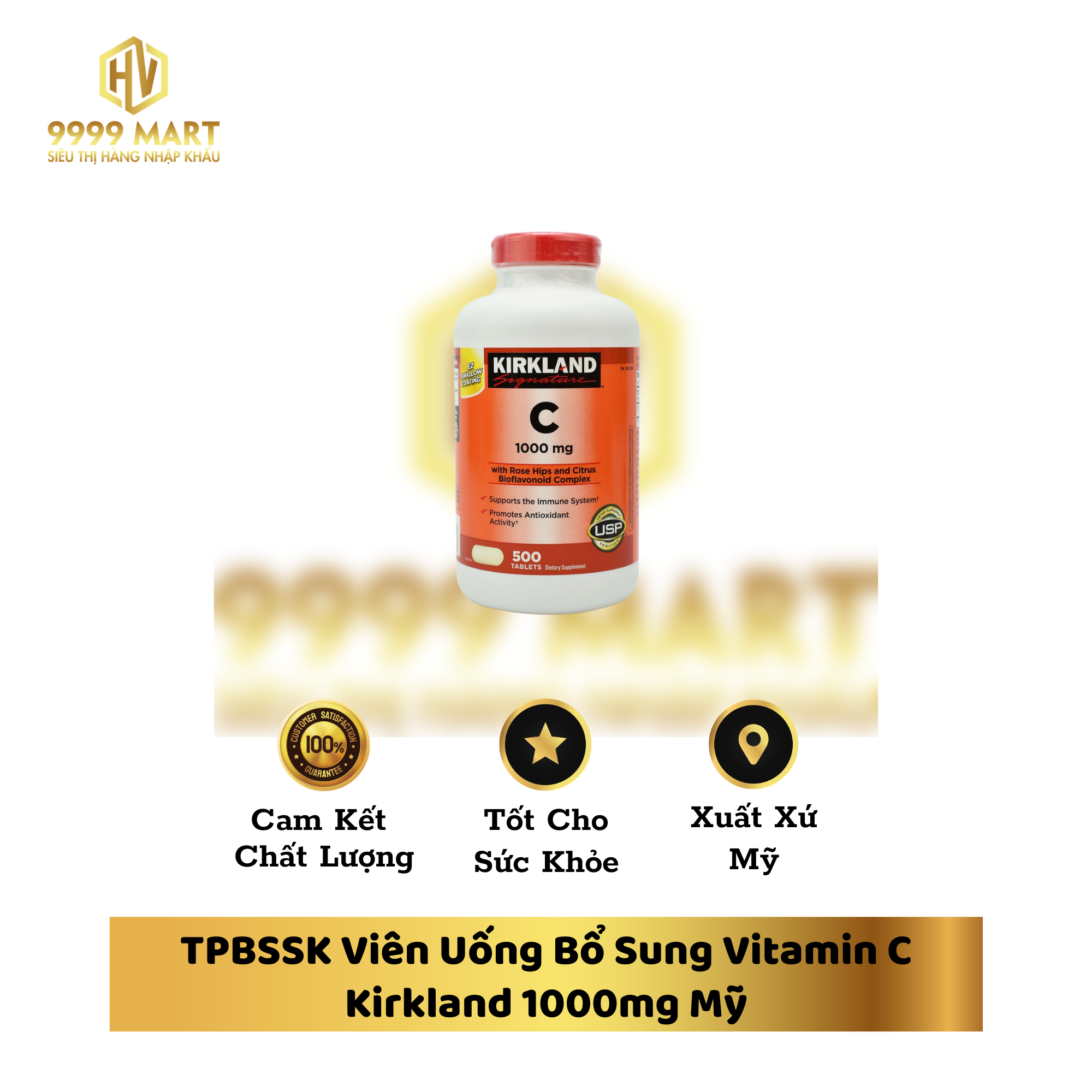 TPBSSK Viên Uống Bổ Sung Vitamin C Kirkland 1000mg Mỹ