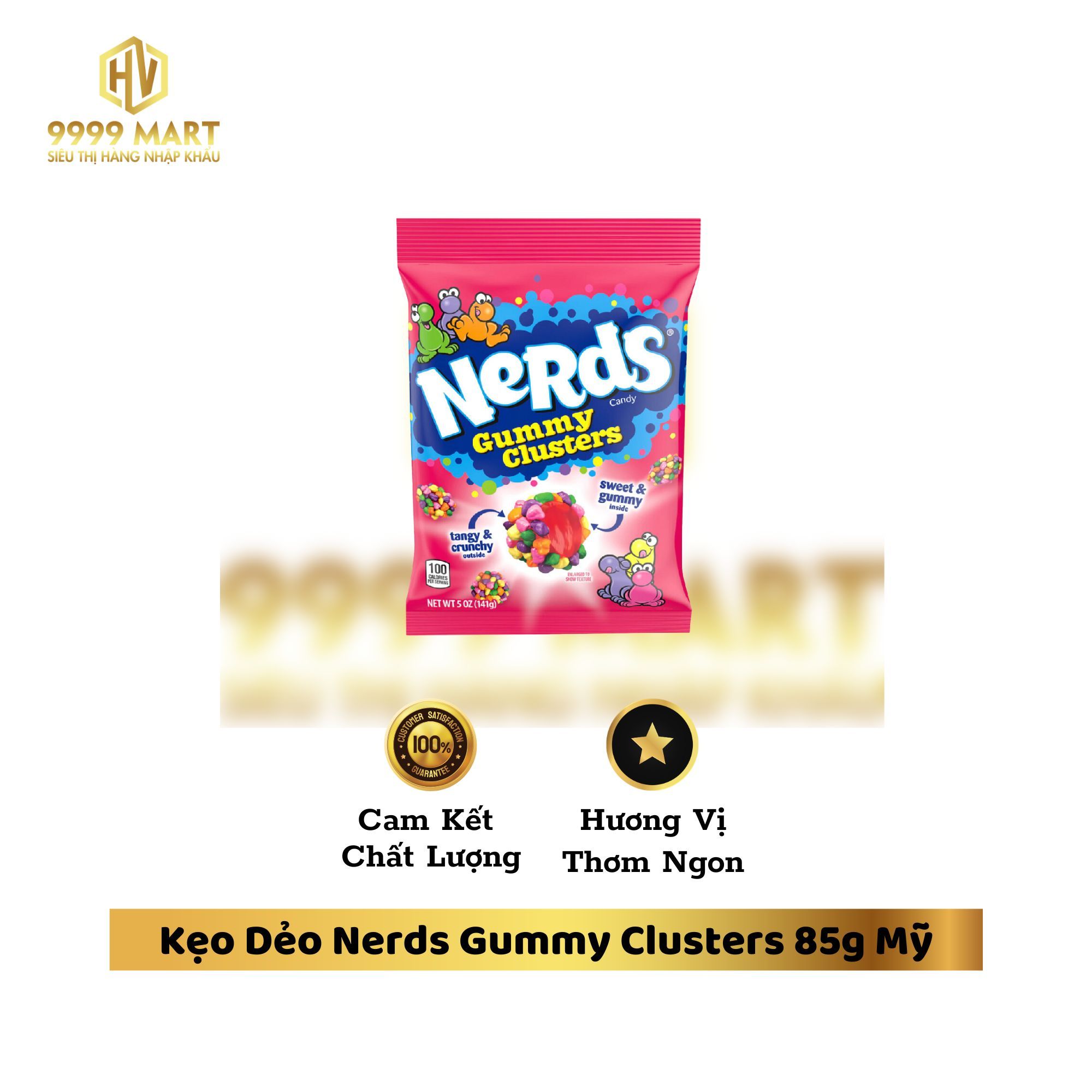Kẹo Dẻo Nerds Gummy Clusters 85g Mỹ