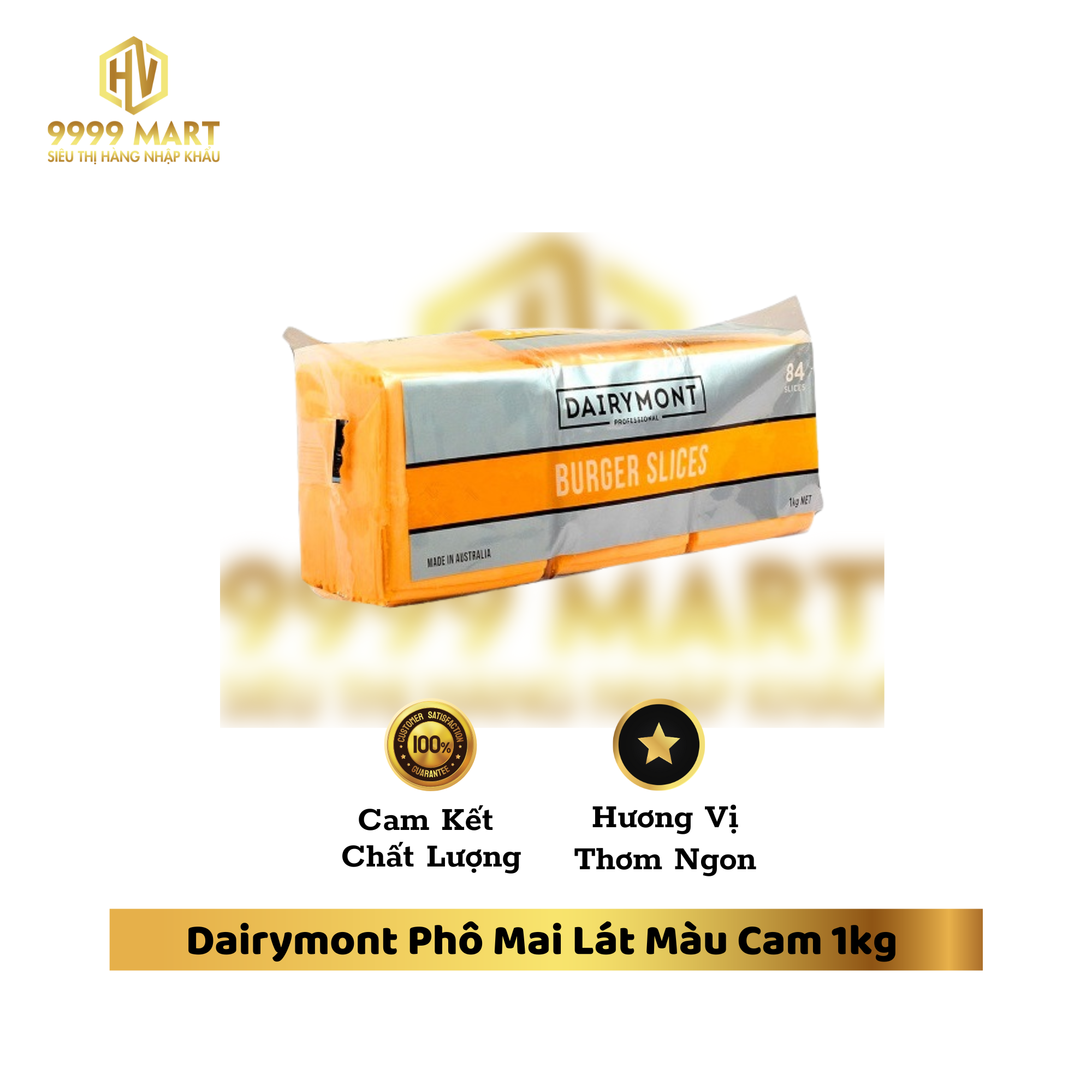 Dairymont Phô Mai Lát Màu Cam 1kg