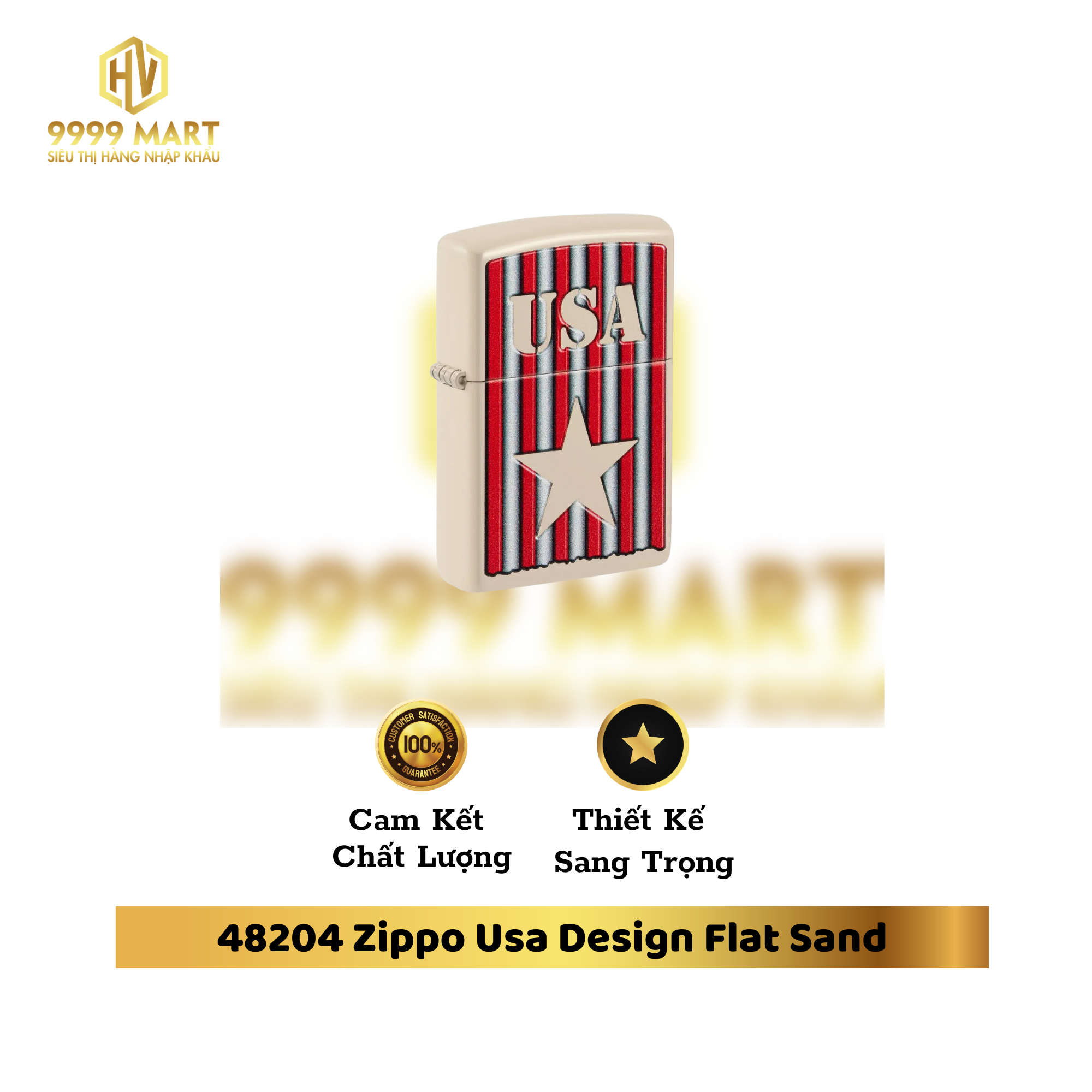 48204 Zippo Usa Design Flat Sand
