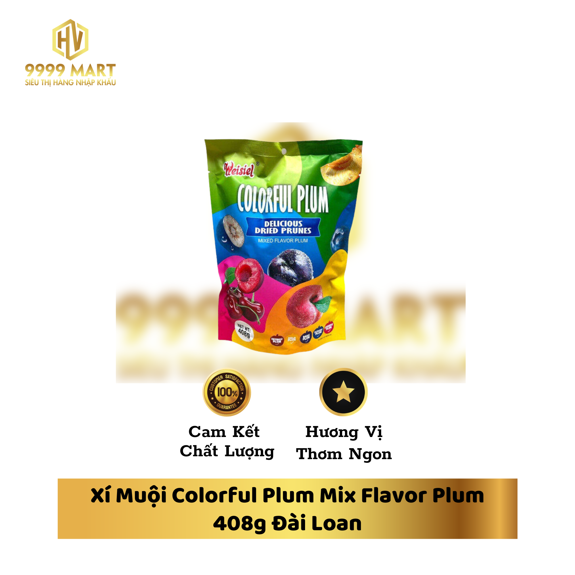 Xí Muội Colorful Plum Mix Flavor Plum 408g Đài Loan
