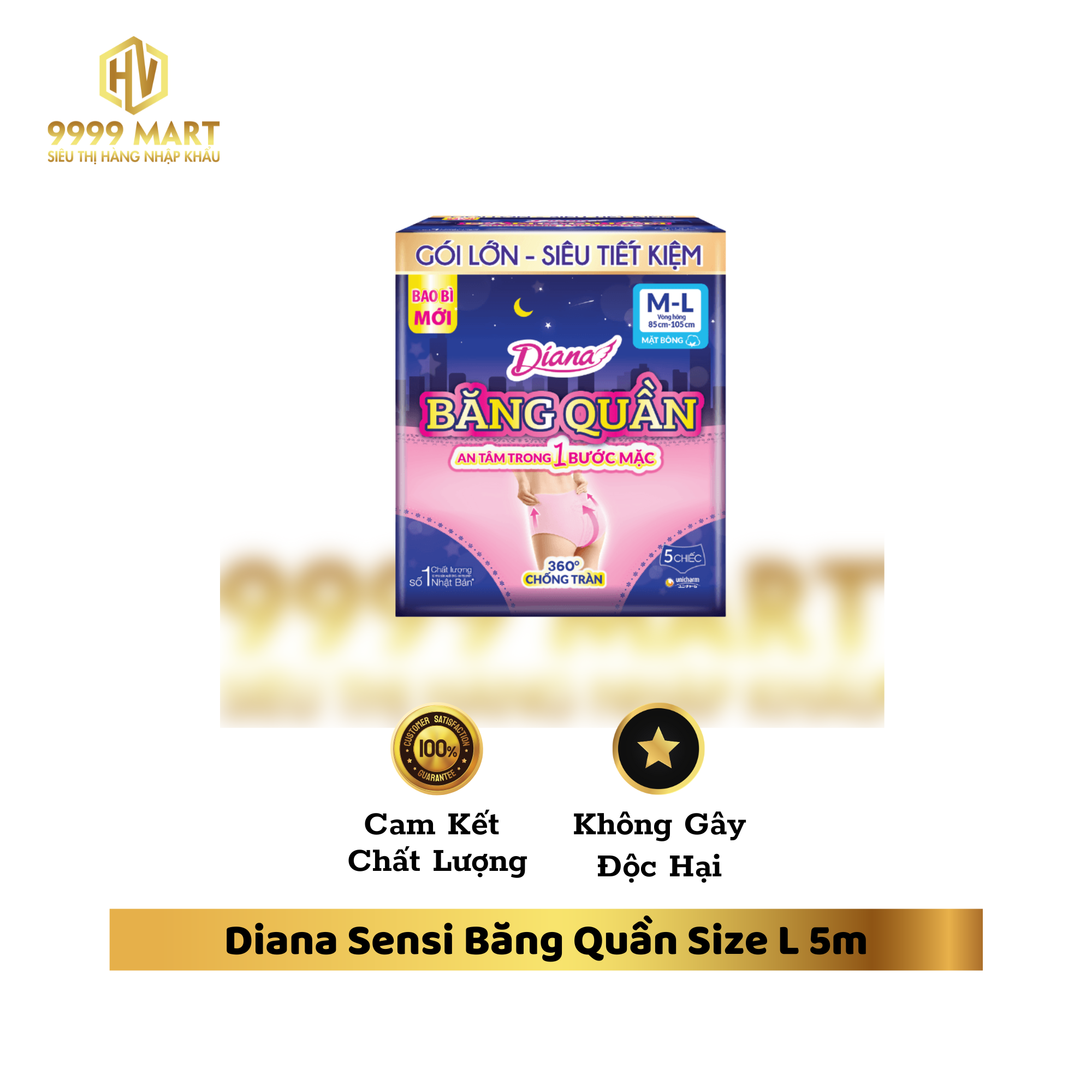 Diana Sensi Băng Quần Size L 5m