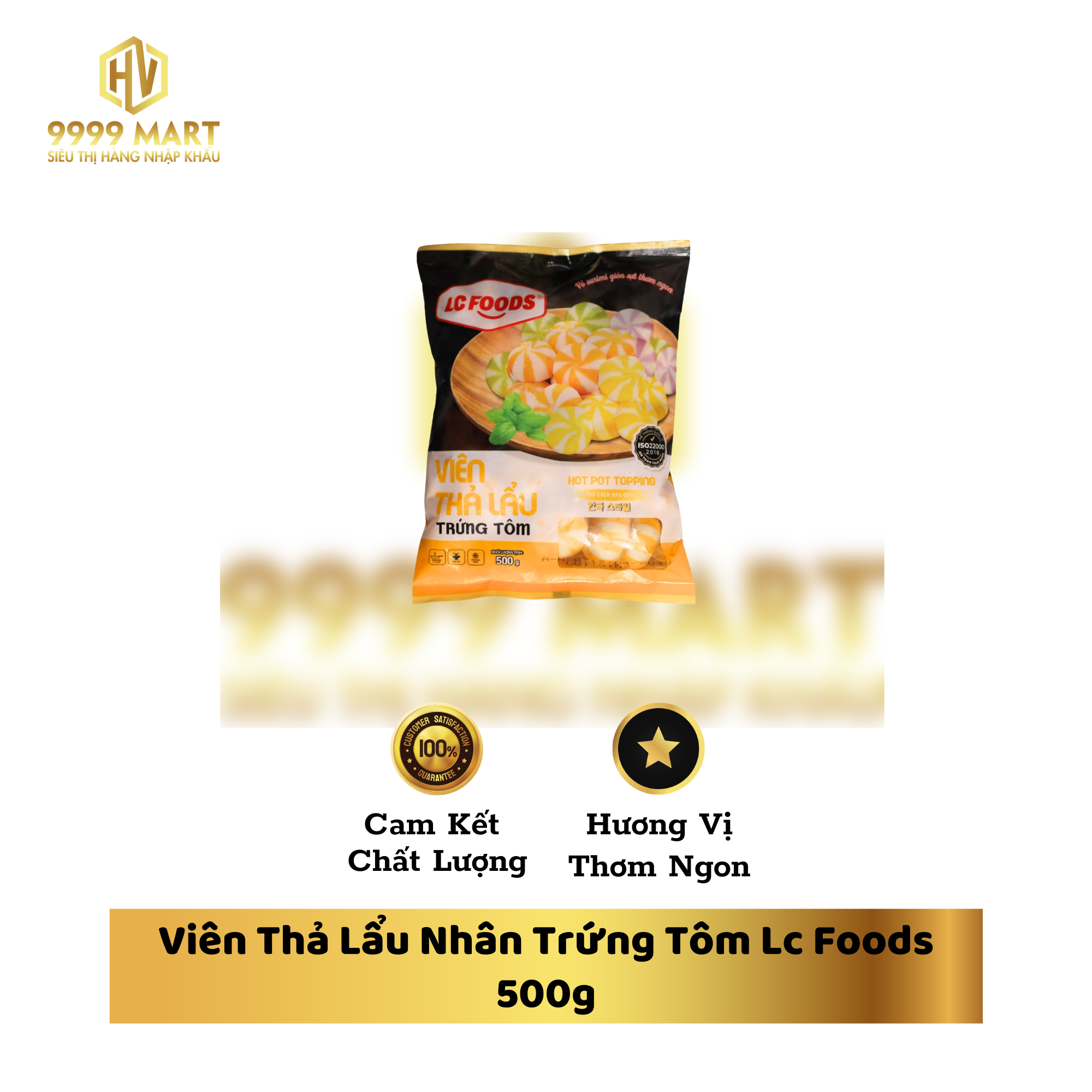 Viên Thả Lẩu Nhân Trứng Tôm Lc Foods 500g