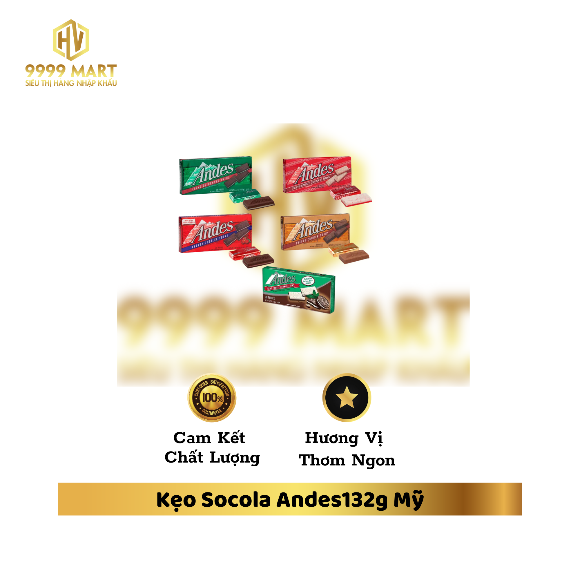 Kẹo Socola Andes132g Mỹ