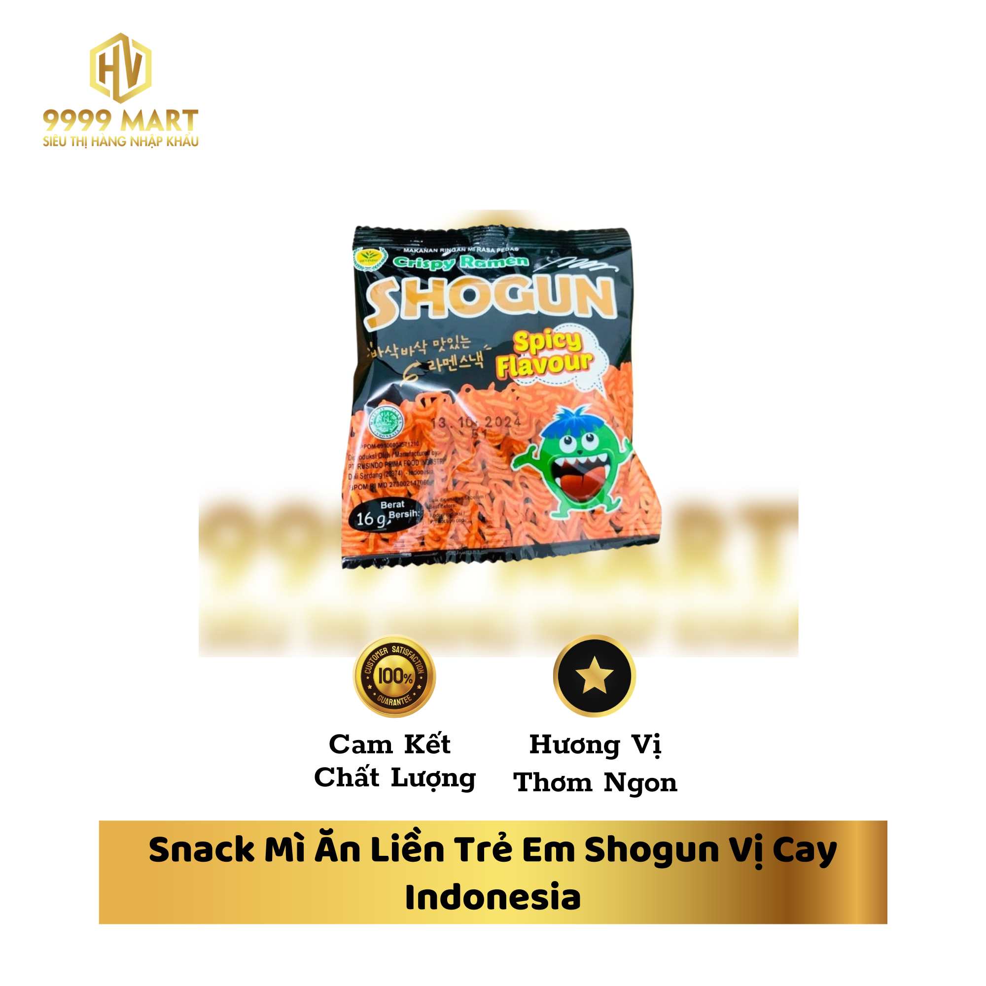 Snack Mì Ăn Liền Trẻ Em Shogun Vị Cay Indonesia