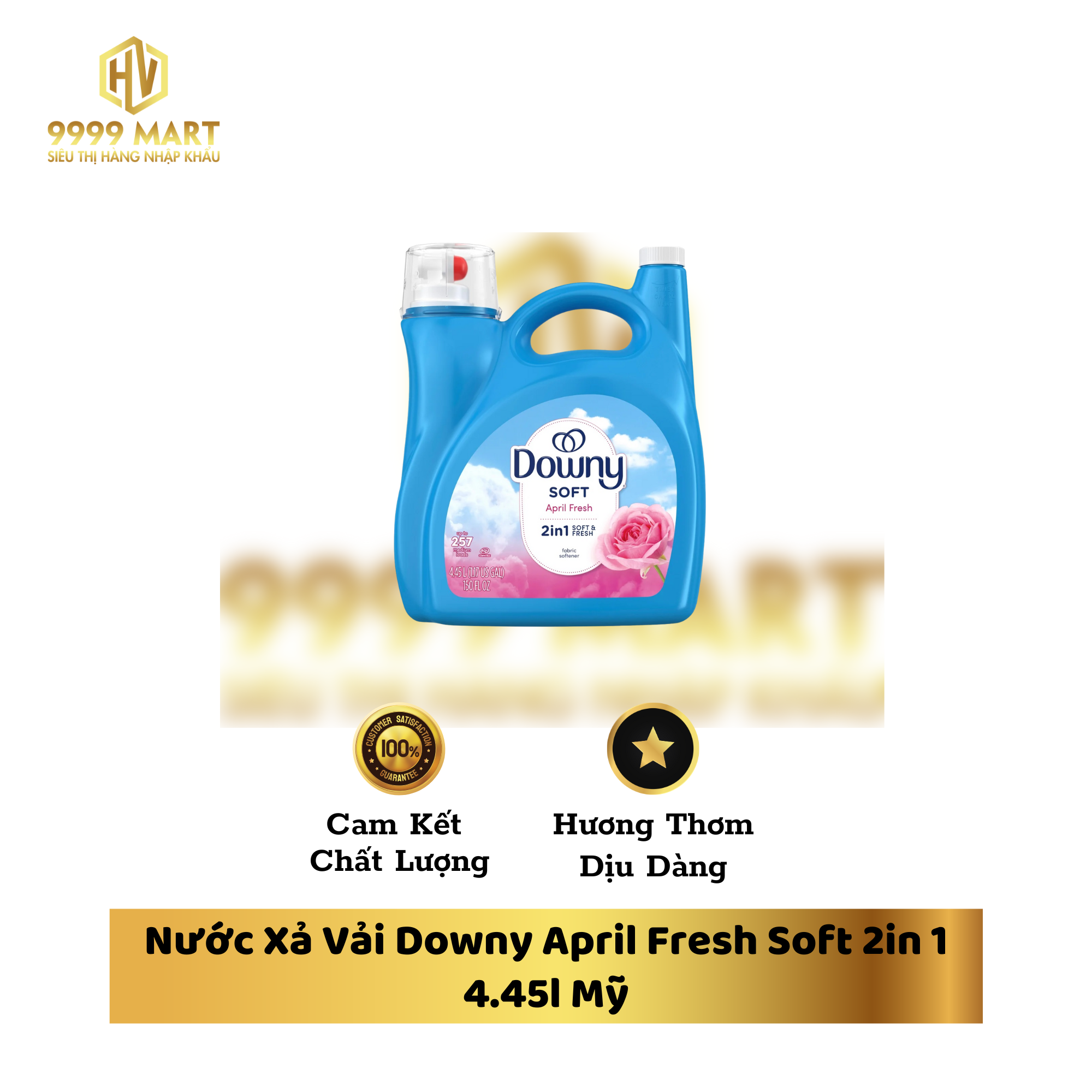 Nước Xả Vải Downy April Fresh Soft 2in 1 4.45l Mỹ