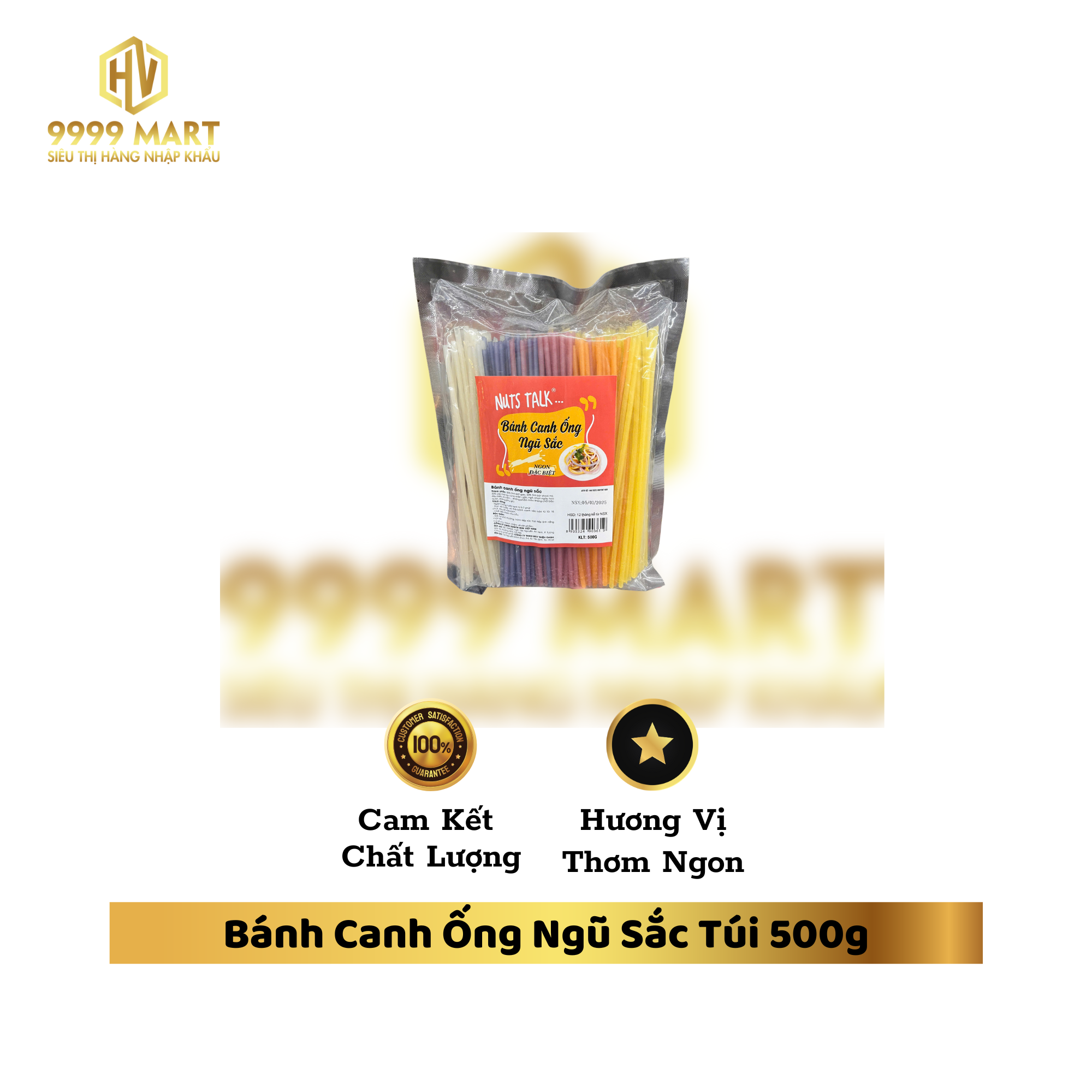 Bánh Canh Ống Ngũ Sắc Túi 500g
