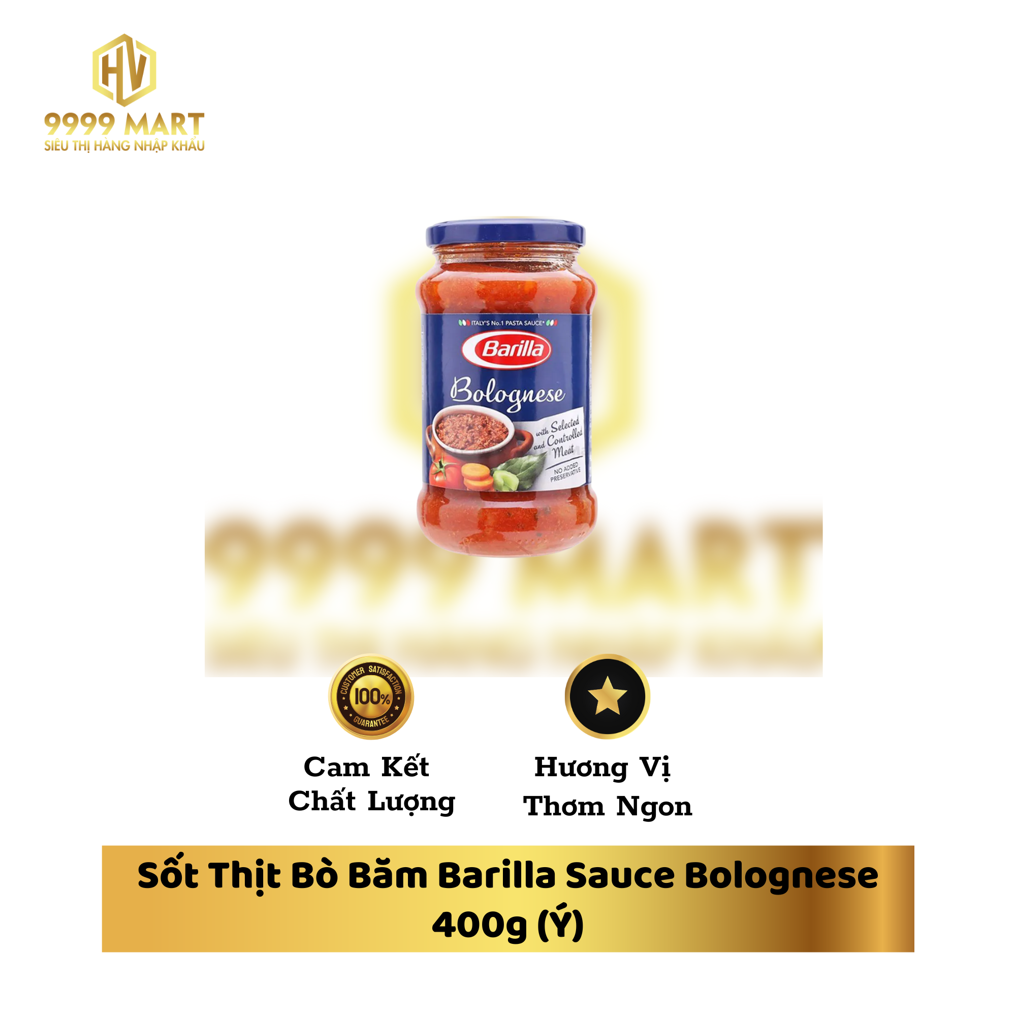 Sốt Thịt Bò Băm Barilla Sauce Bolognese 400g (Ý)
