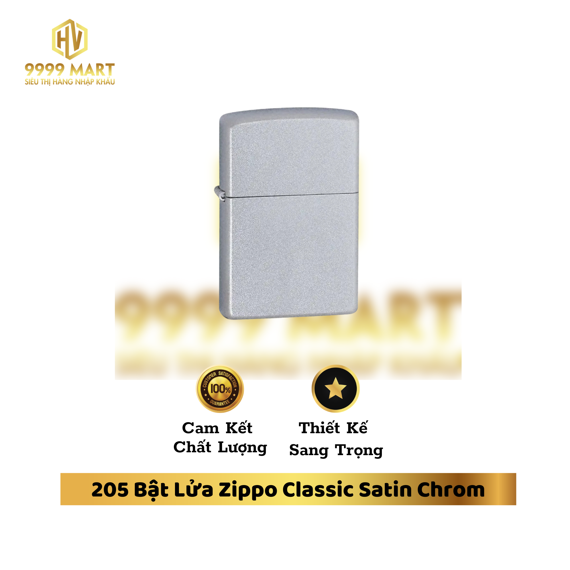 205 Bật Lửa Zippo Classic Satin Chrom