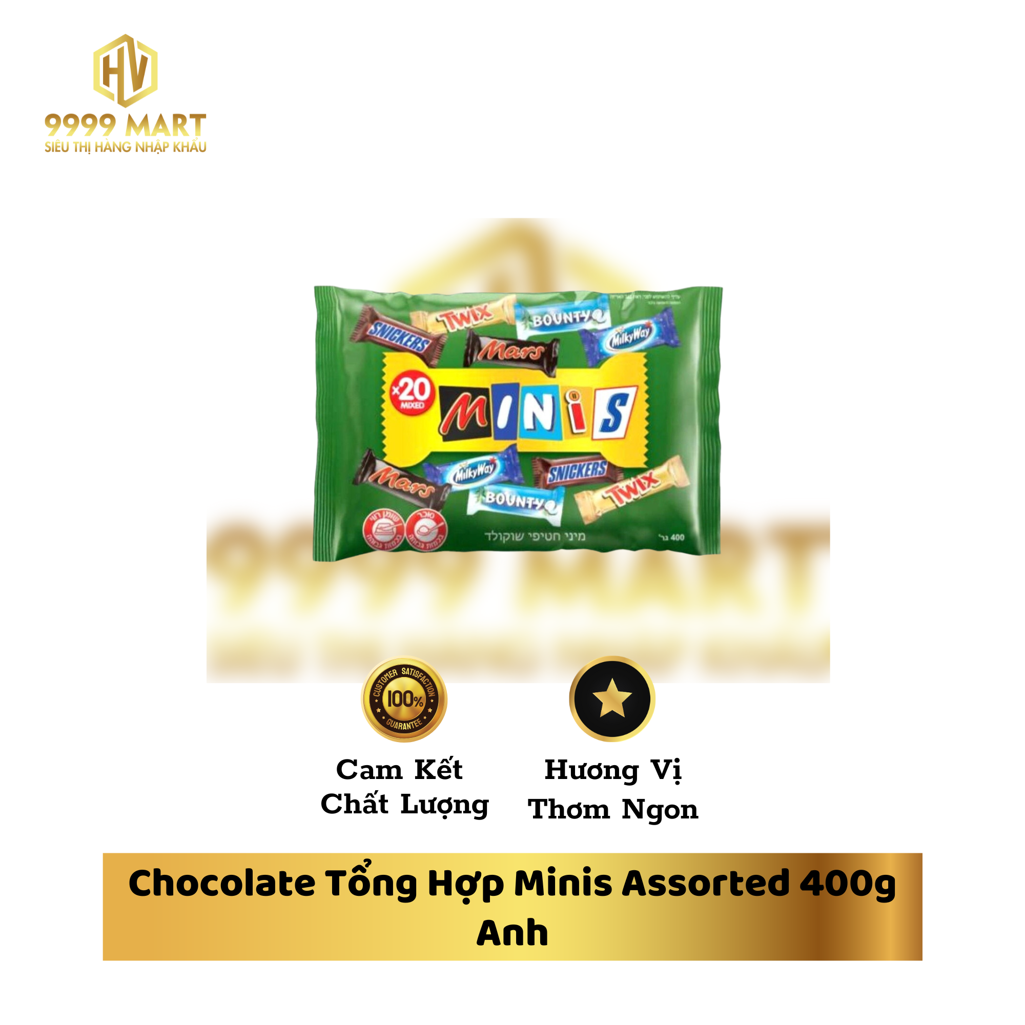 Chocolate Tổng Hợp Minis Assorted 400g Anh