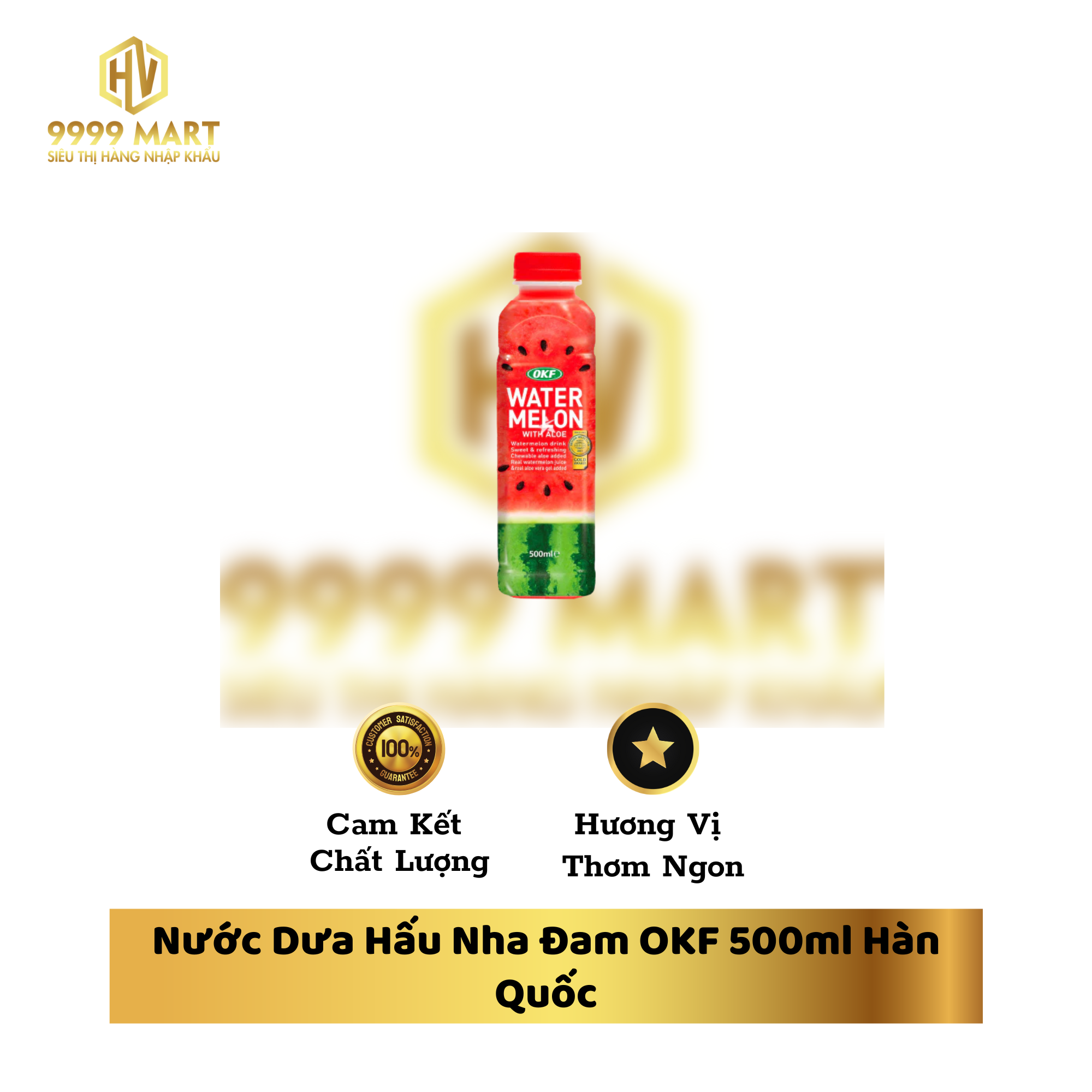 Nước Dưa Hấu Nha Đam OKF 500ml Hàn Quốc