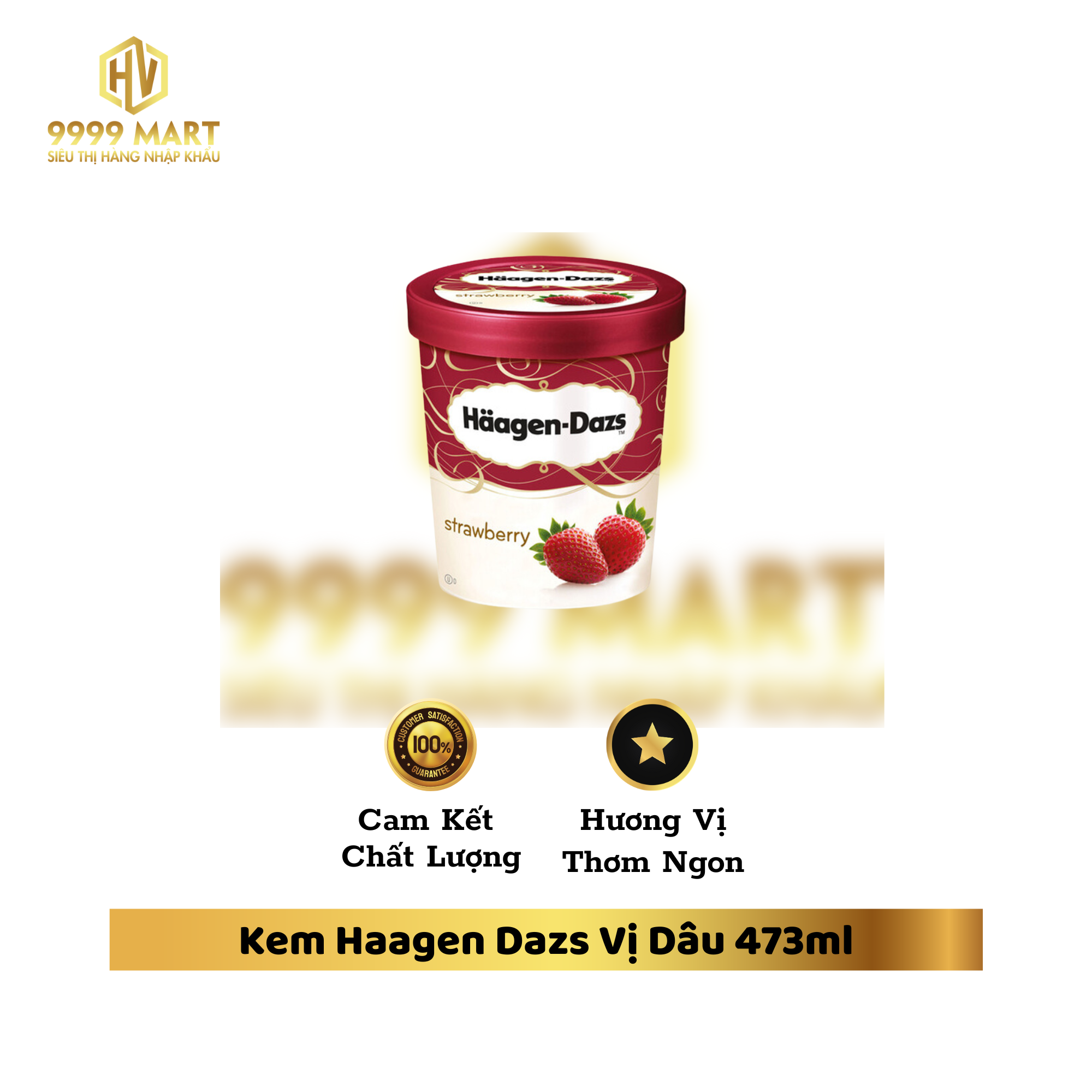 Kem Haagen Dazs Vị Dâu 473ml
