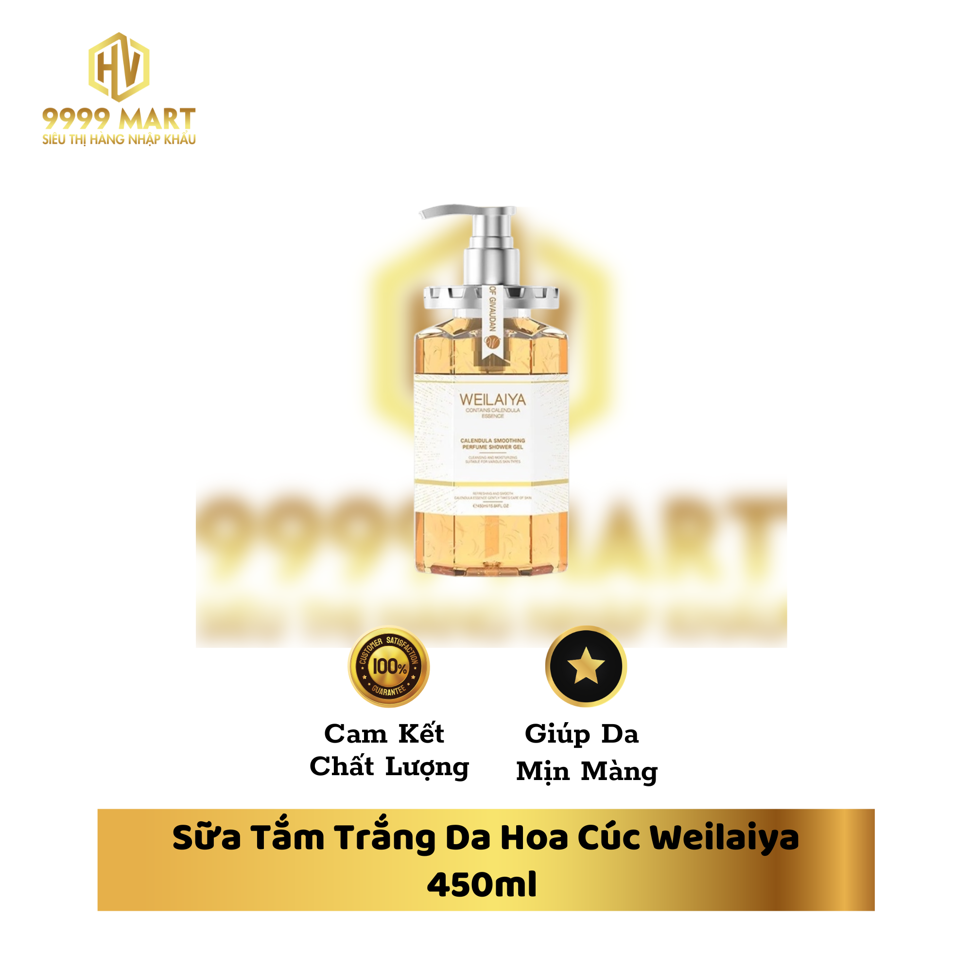 Sữa Tắm Trắng Da Hoa Cúc Weilaiya 450ml