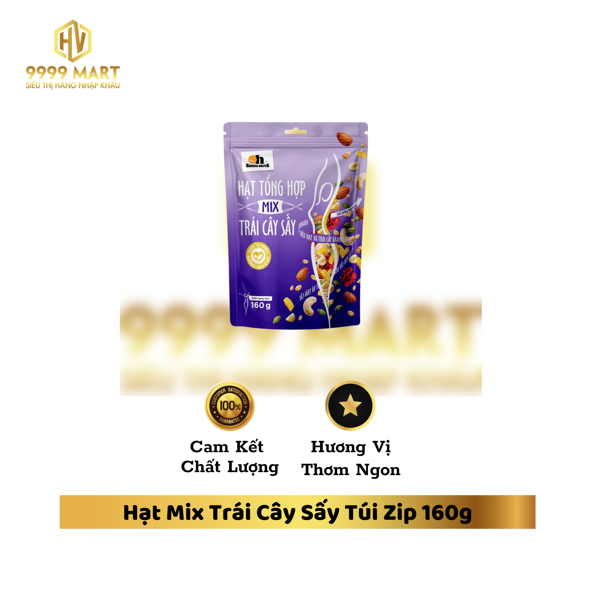 Hạt Mix Trái Cây Sấy Túi Zip 160g