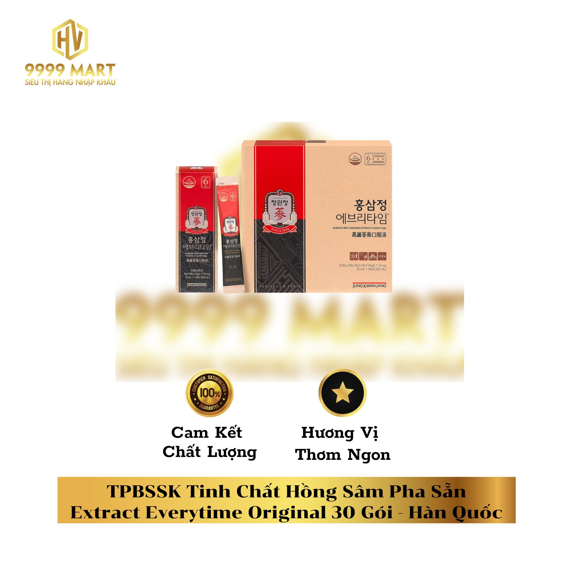TPBSSK Tinh Chất Hồng Sâm Pha Sẵn Extract Everytime Original 30 Gói Hàn Quốc