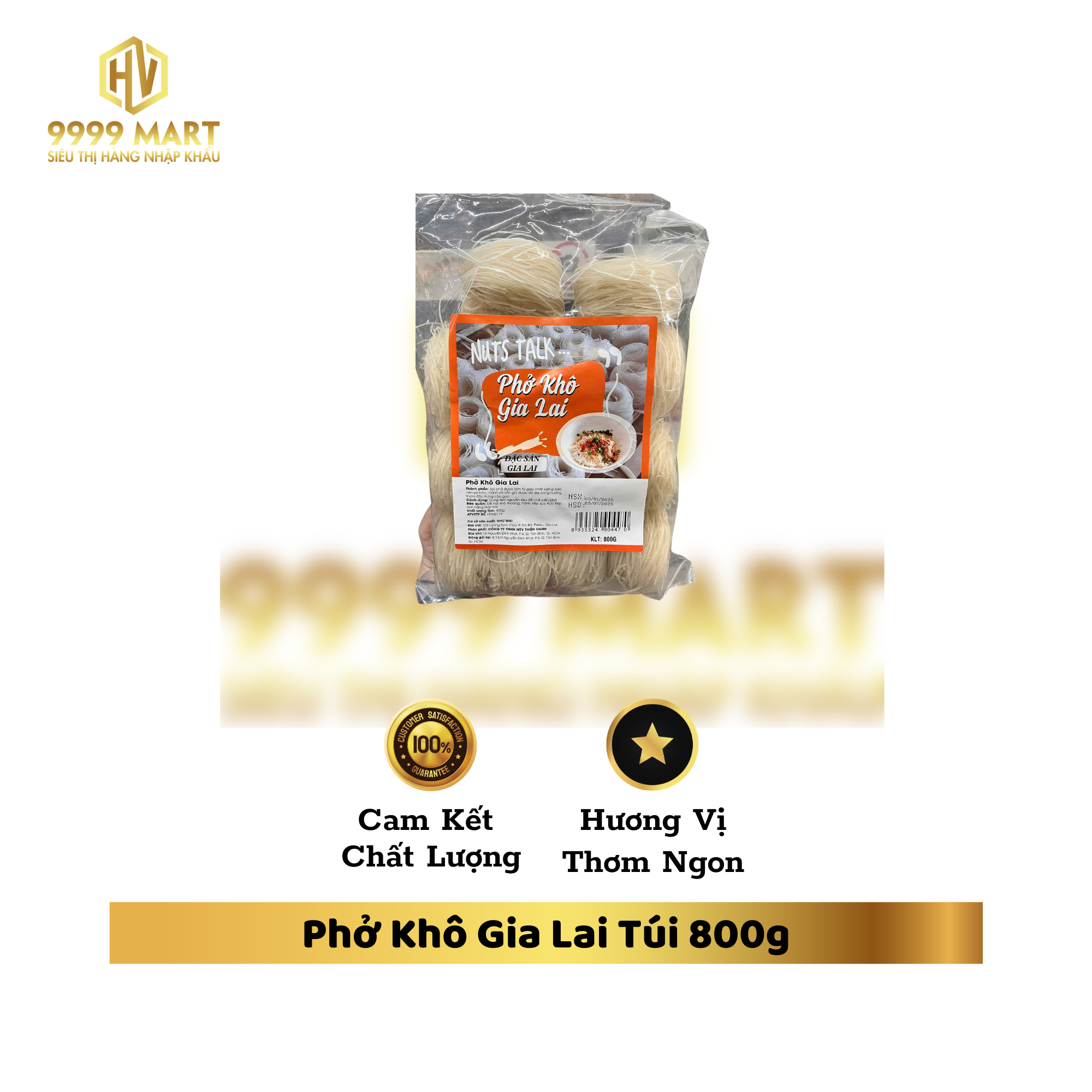 Phở Khô Gia Lai Túi 800g