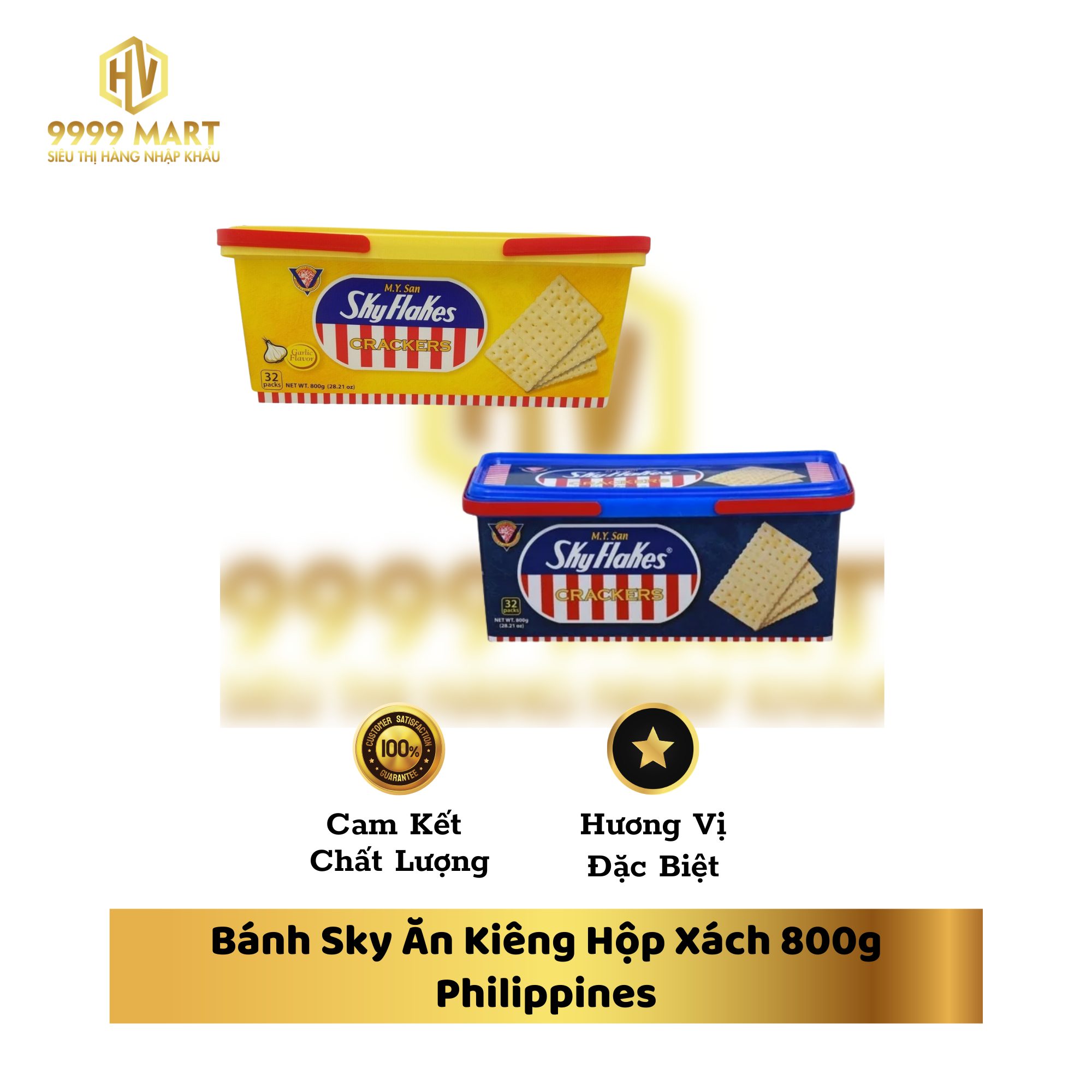 Bánh Sky Ăn Kiêng Hộp Xách 800g Philippines