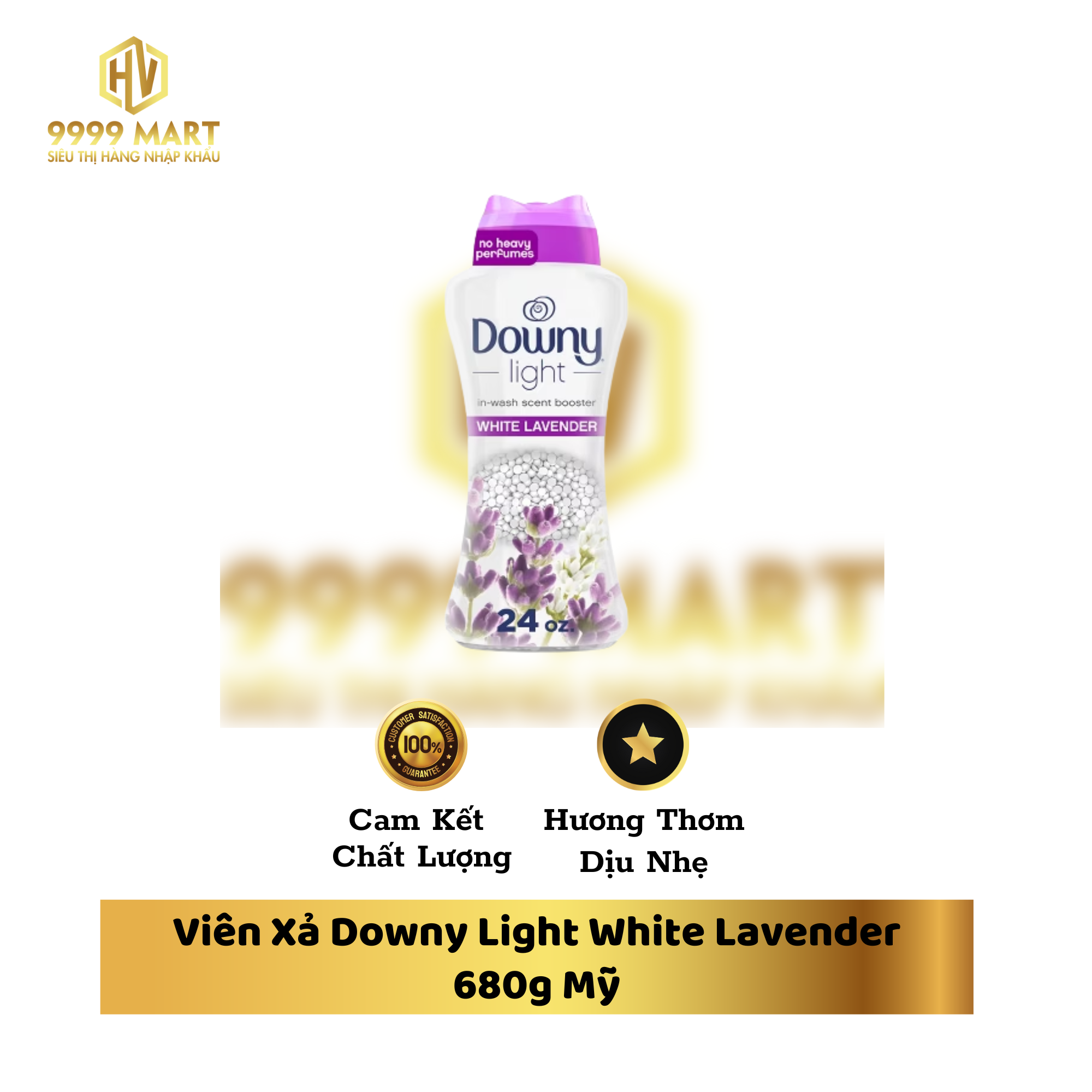 Viên Xả Downy Light White Lavender 680g Mỹ