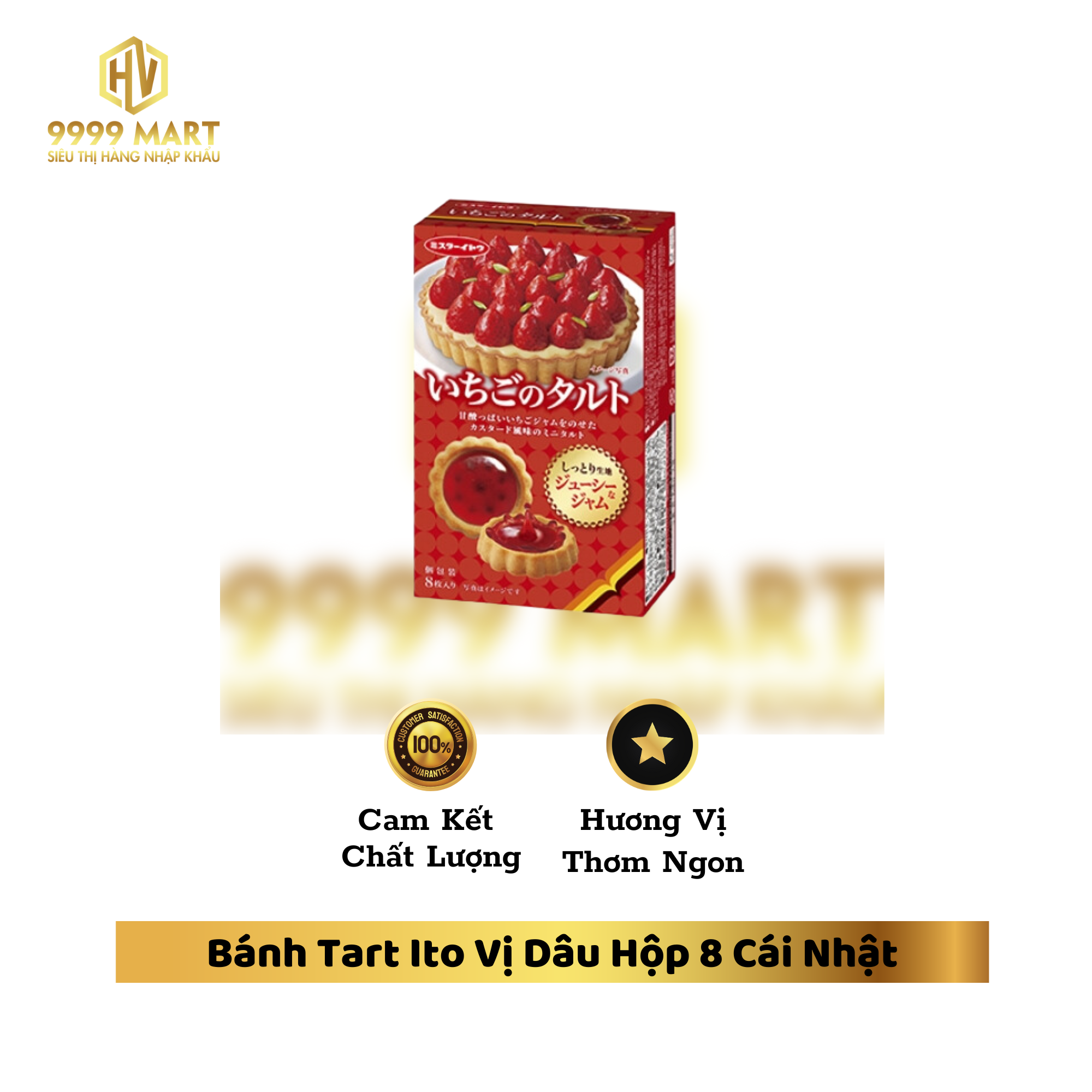 Bánh Tart Ito Vị Dâu Hộp 8 Cái Nhật