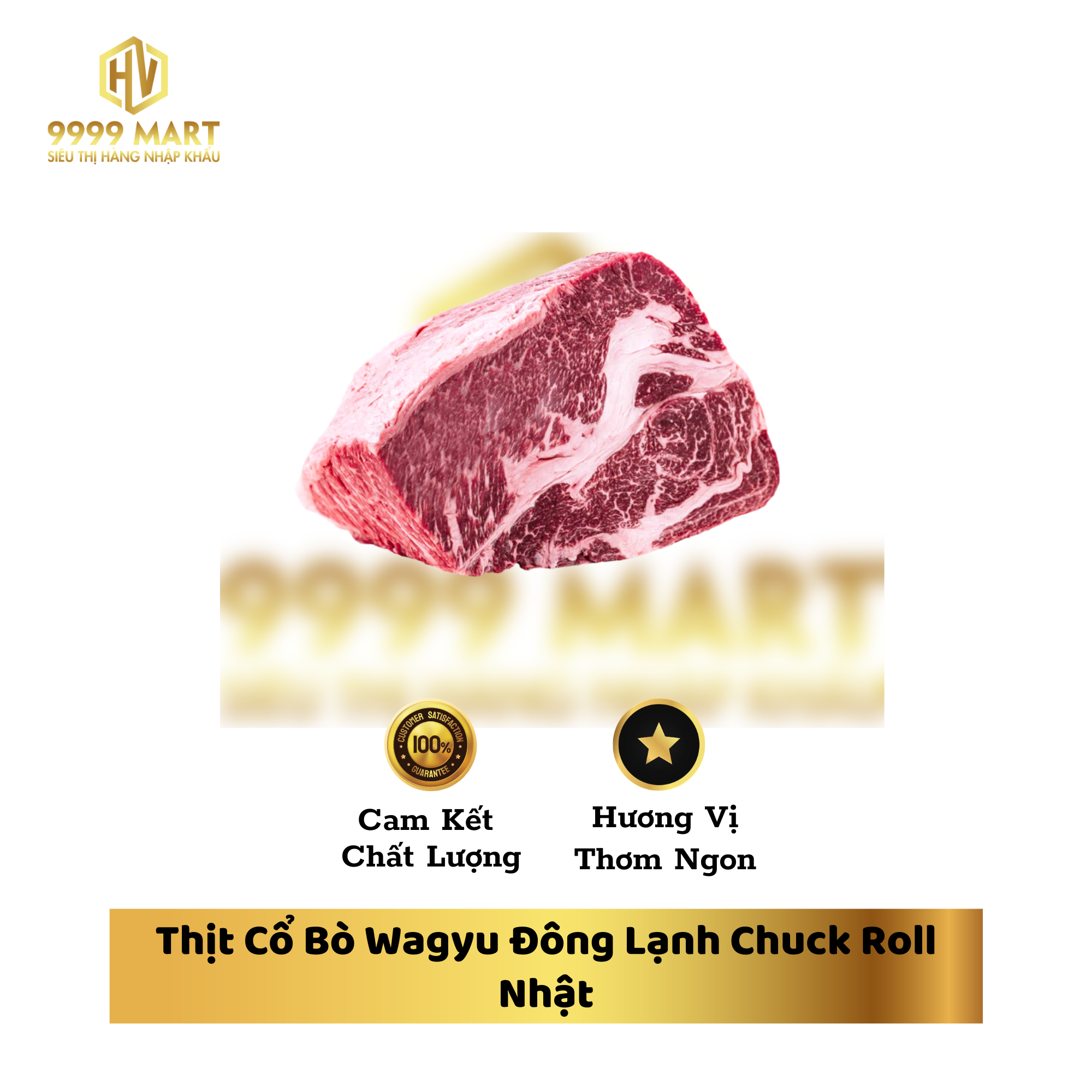 Thịt Cổ Bò Wagyu Đông Lạnh Chuck Roll Nhật