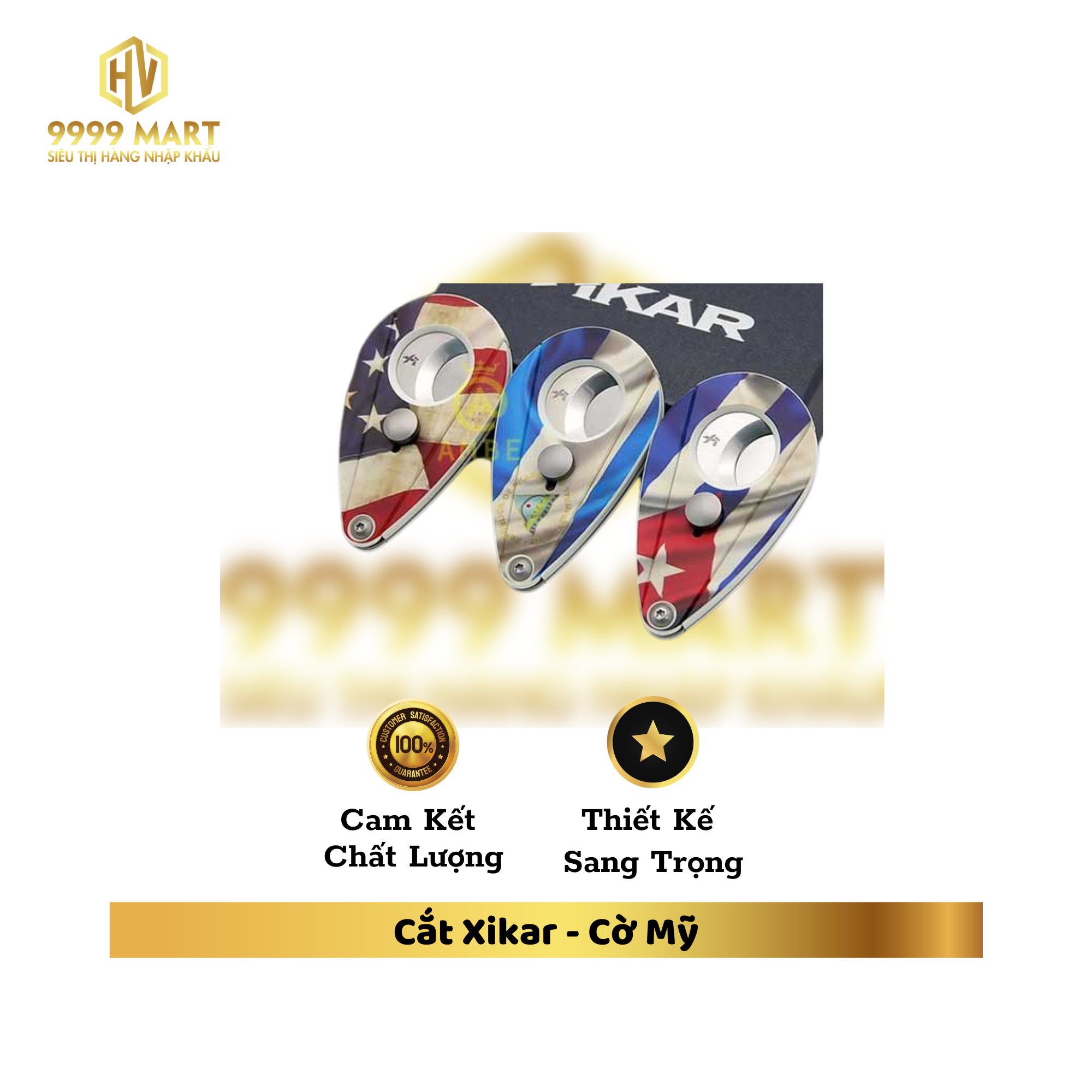 Cắt Xikar - Cờ Mỹ