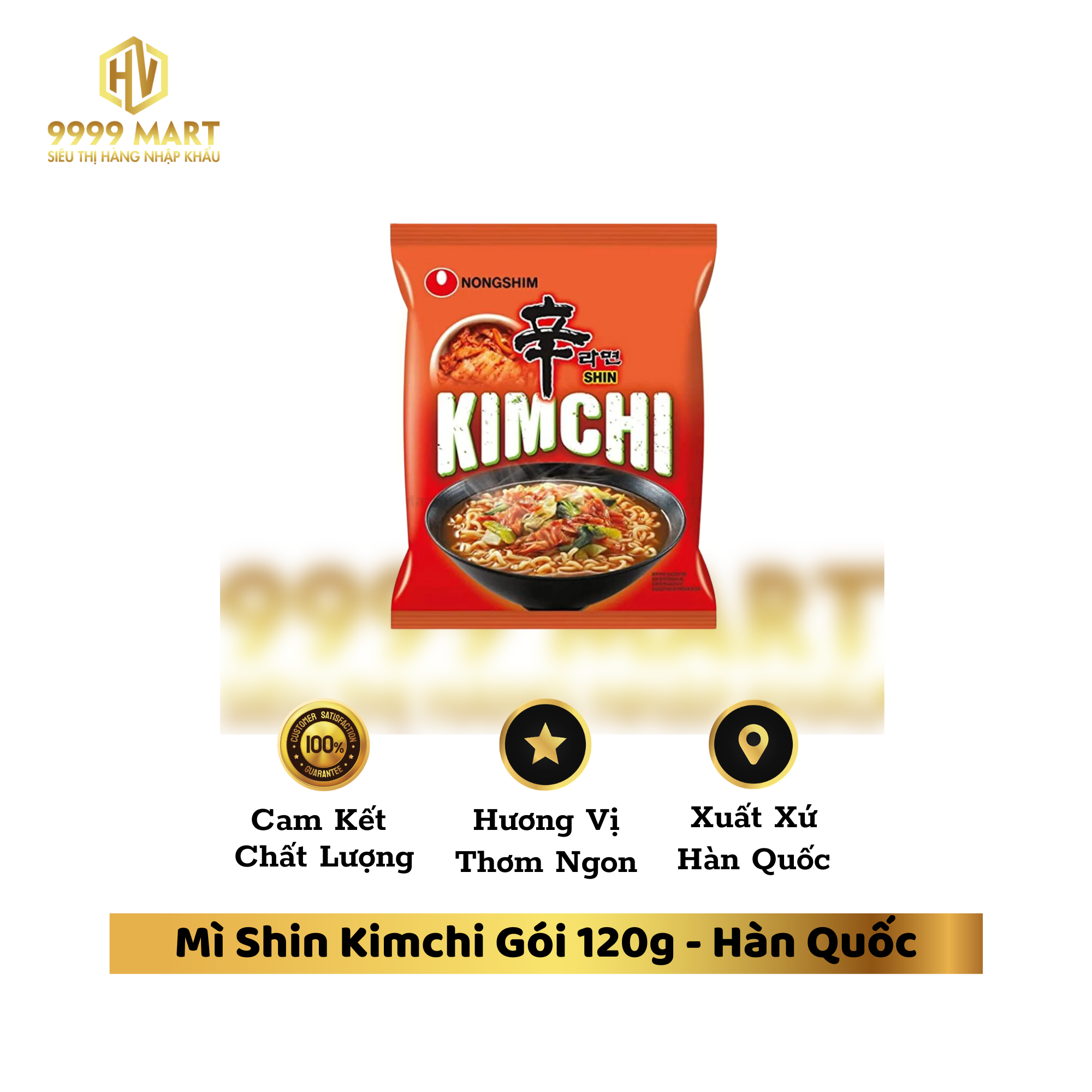 Mì Shin Kimchi Gói 120g Hàn Quốc