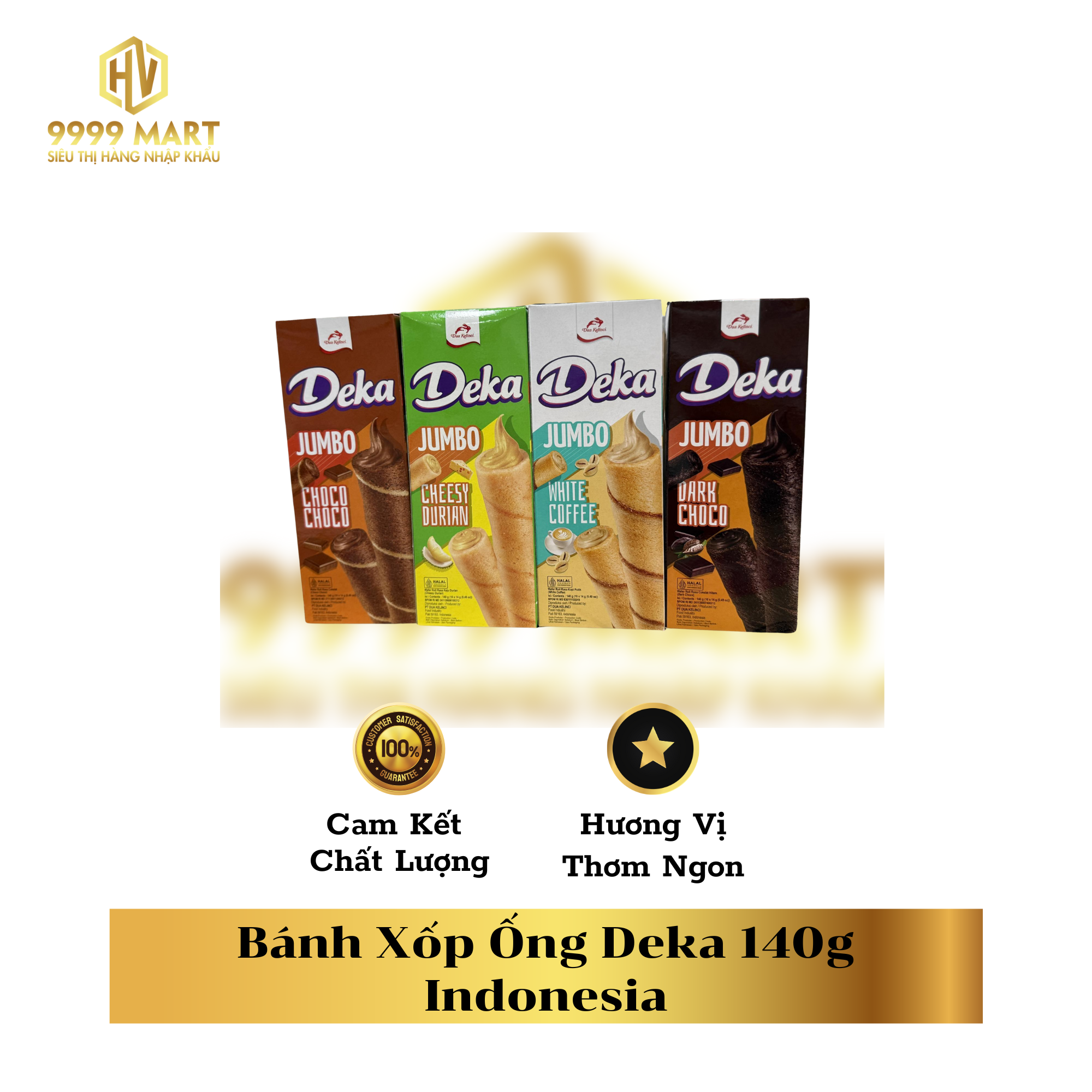 Bánh Xốp Ống Deka 140g Indonesia